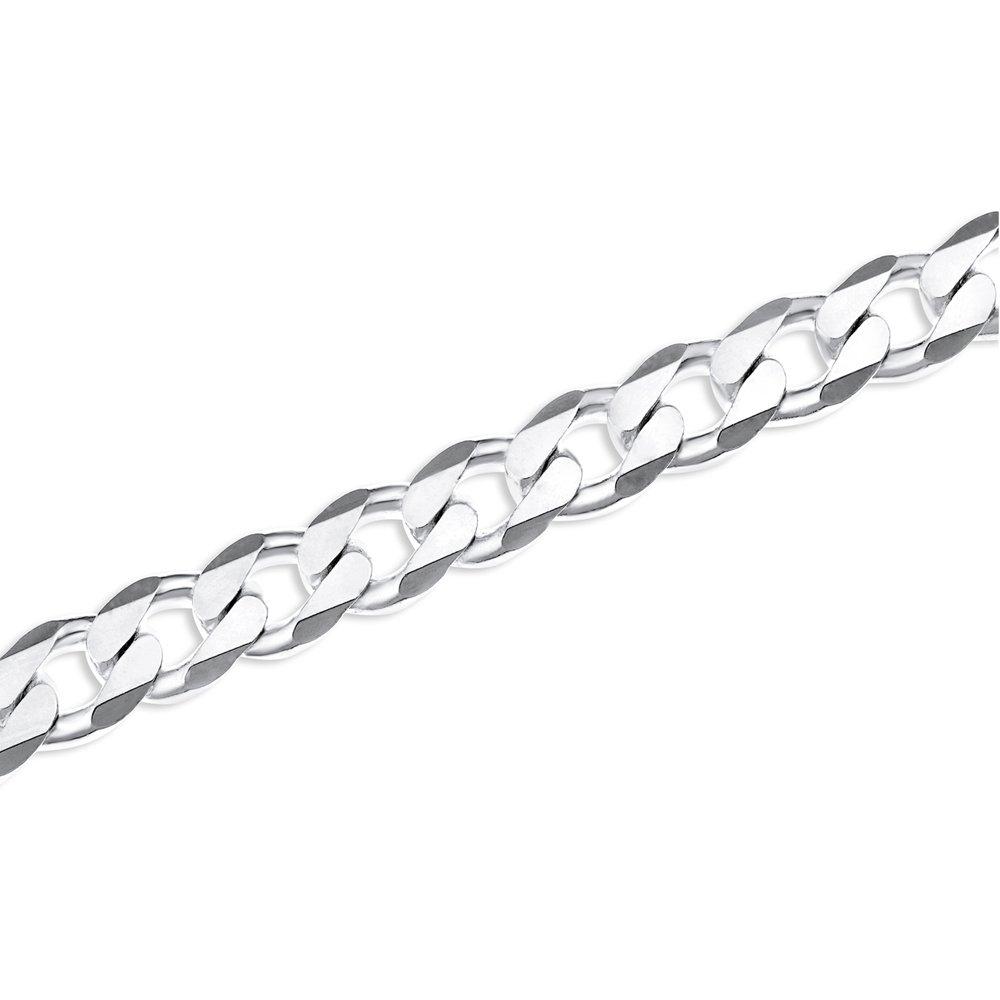 Silver - Be You - Sterling Silver Dia Solid Chain Necklace - 2