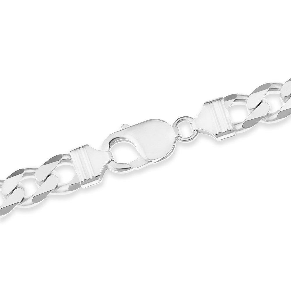 Silver - Be You - Sterling Silver Dia Solid Chain Necklace - 3