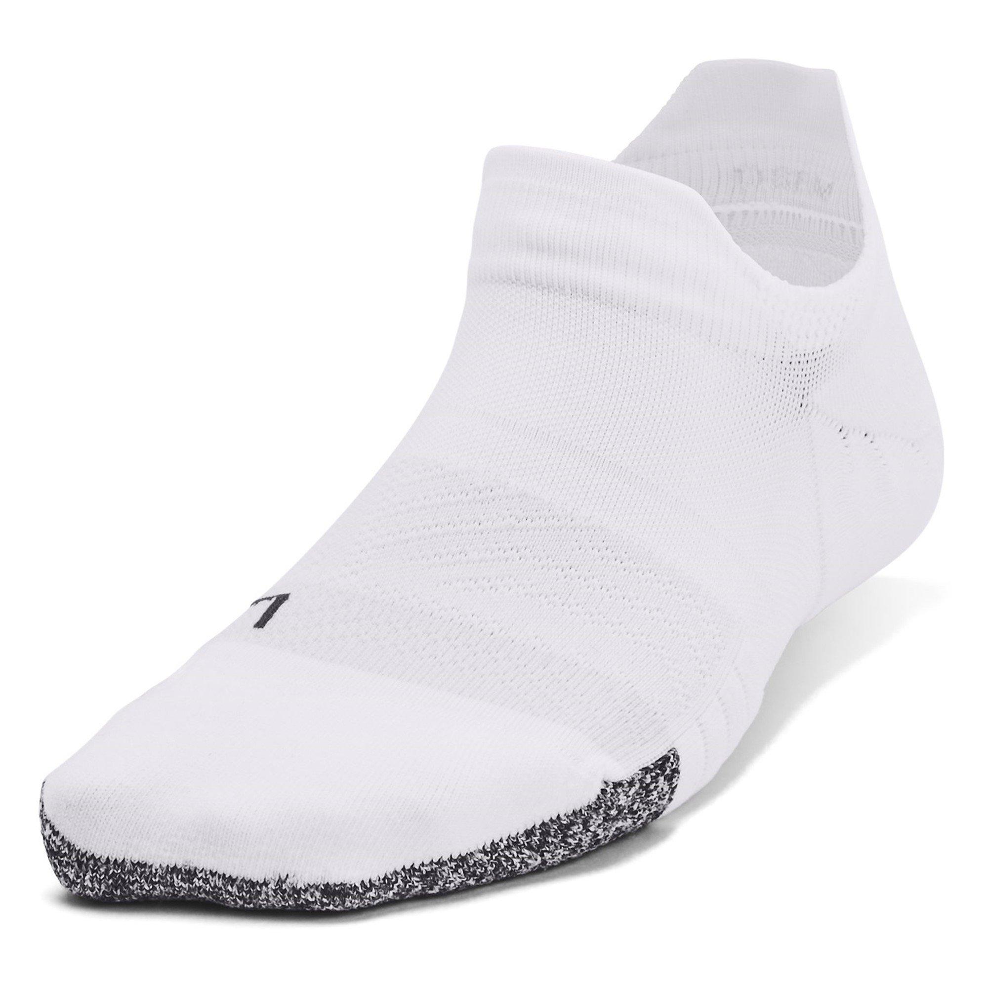 White/Reflect - Under Armour - Breathe 2 No Show Tab Socks 2pack - 2