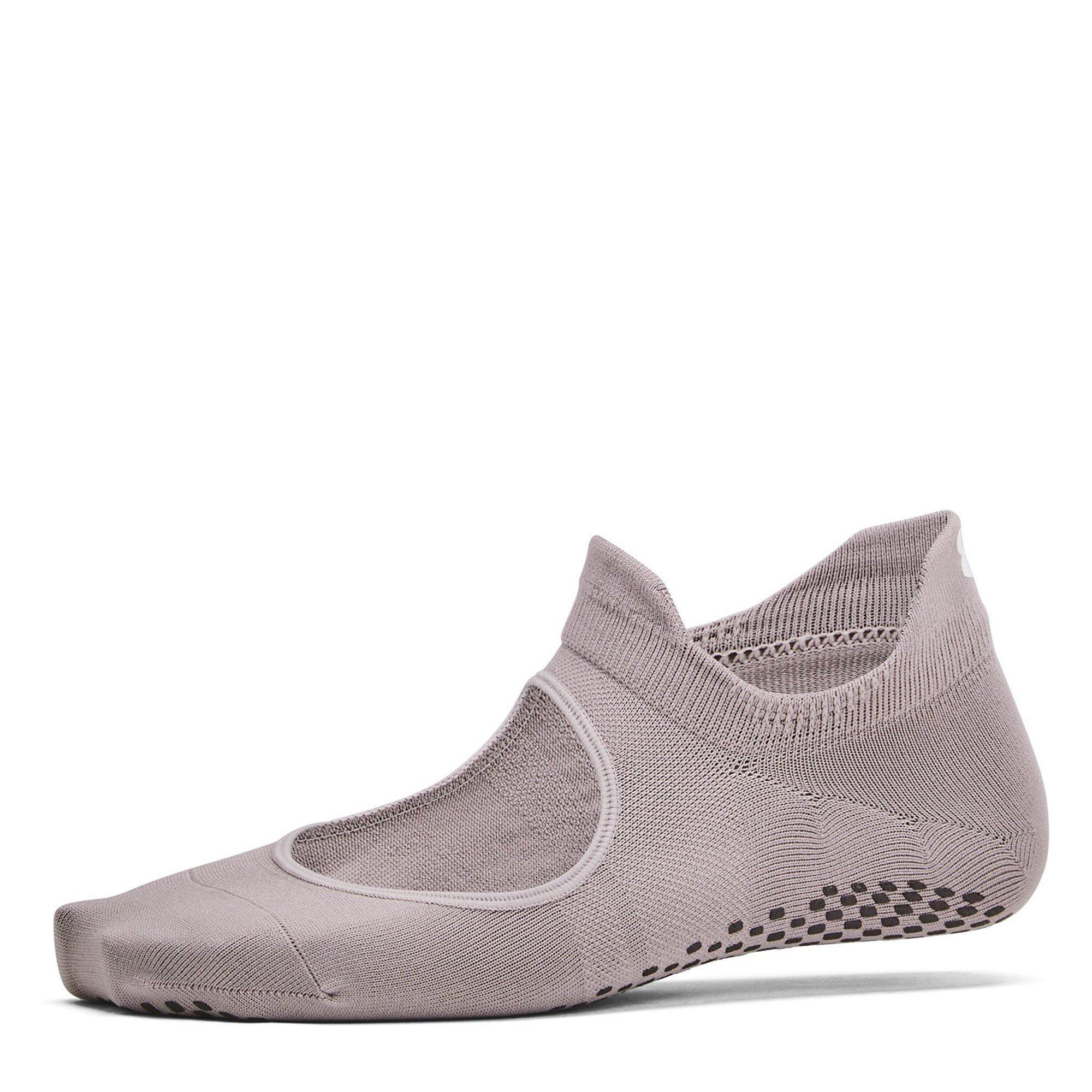 Grey - Under Armour - Women's Breathe Balance Trainers Socks - 4