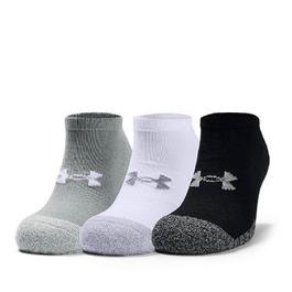Under Armour Armour Ua Heatgear 3pk No Show Yth Trainer Sock Unisex Kids