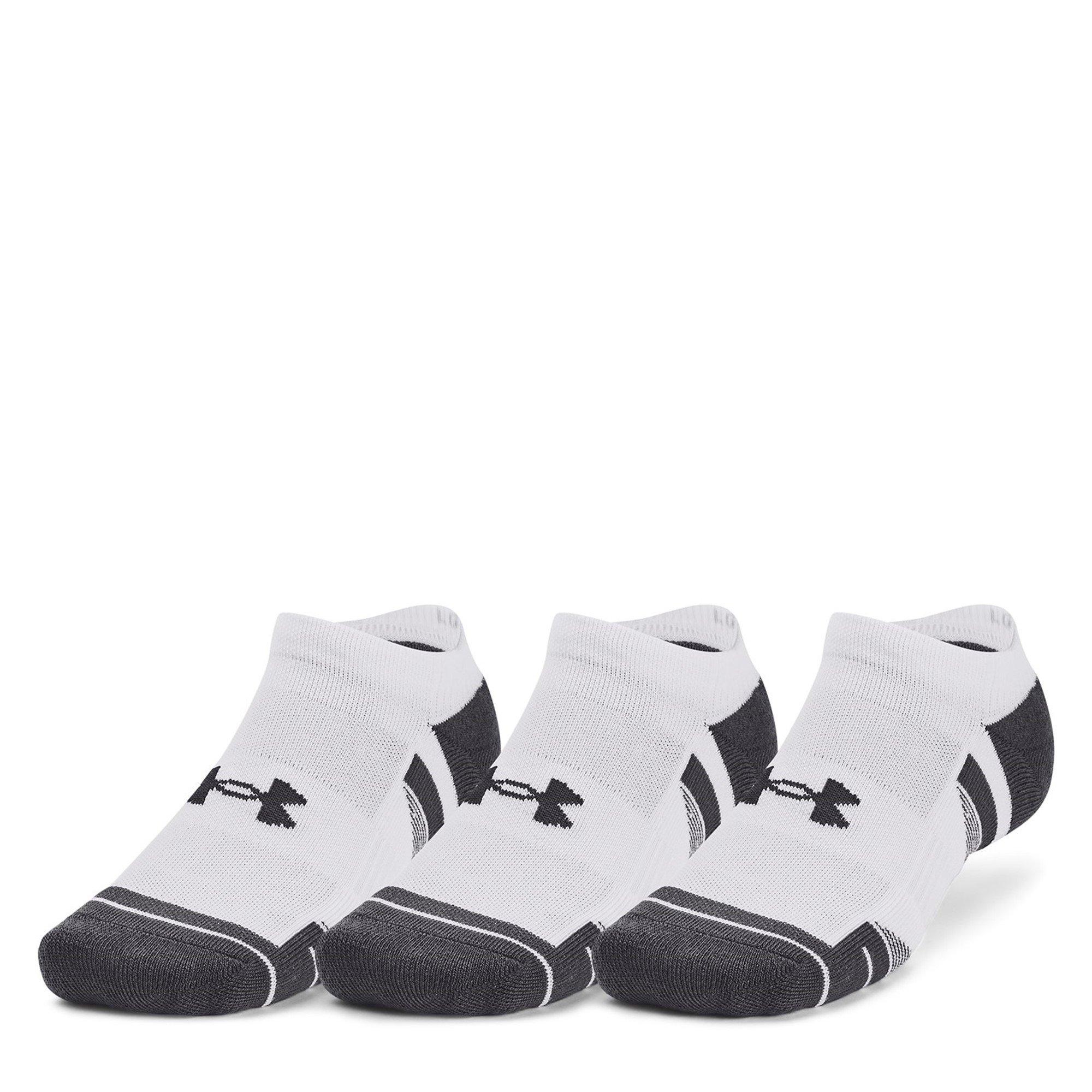 Under Armour  Ua Performance Tech 3-Pack No Show Socks - White - M 4-7.5