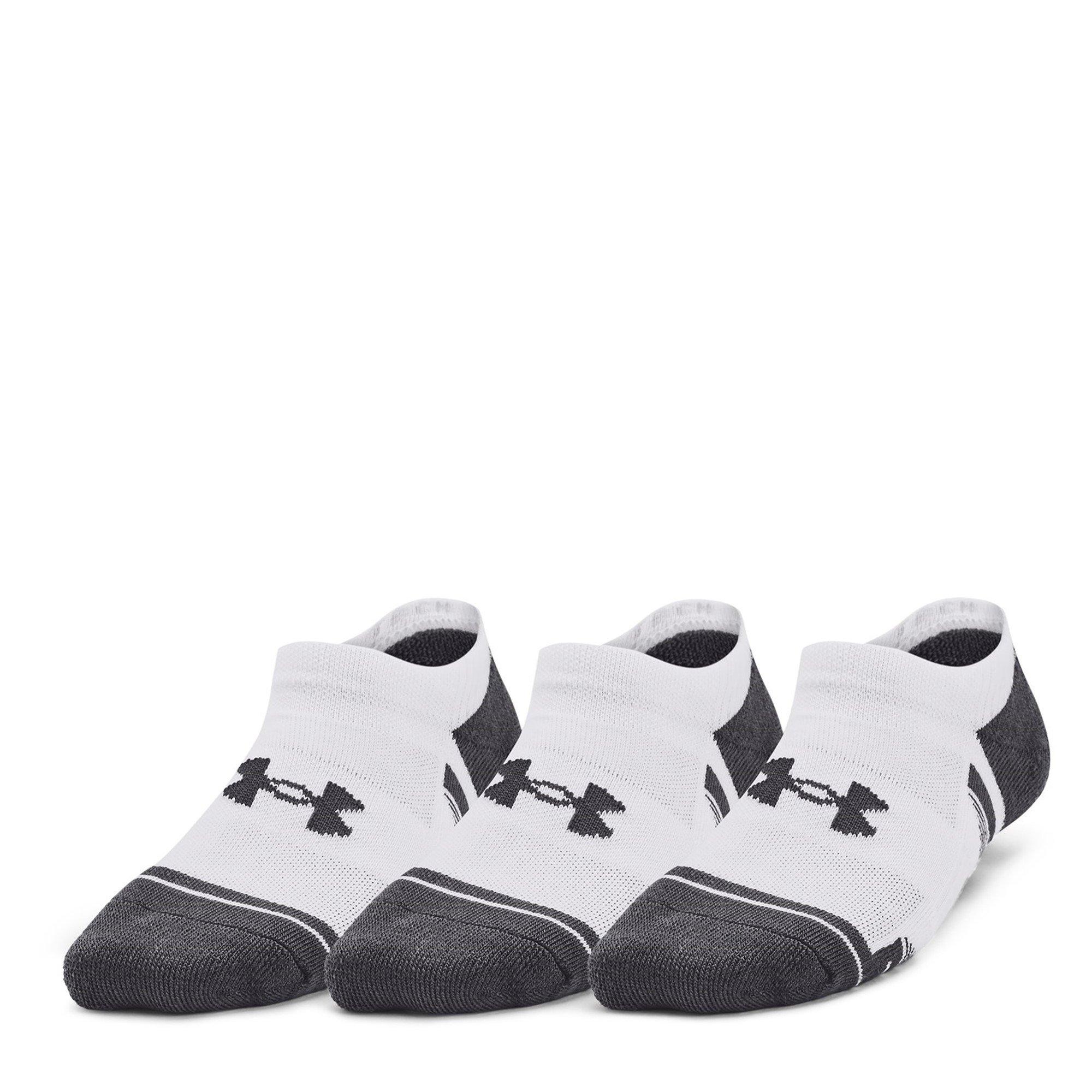 Under Armour  Kids Ua Performance Tech 3-Pack No Show Socks Kids' - White - 4-7.5