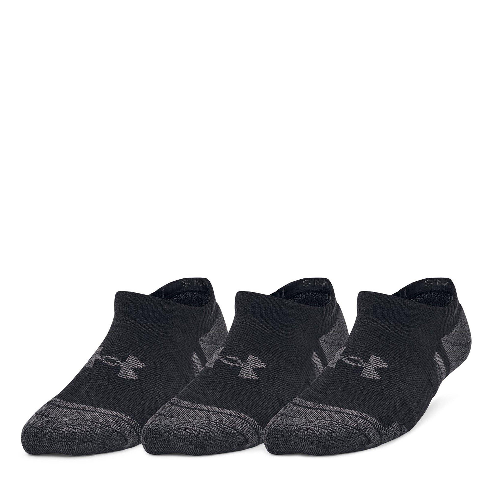 Under Armour  Kids Ua Performance Tech 3-Pack No Show Socks Kids' - Black - 4-7.5