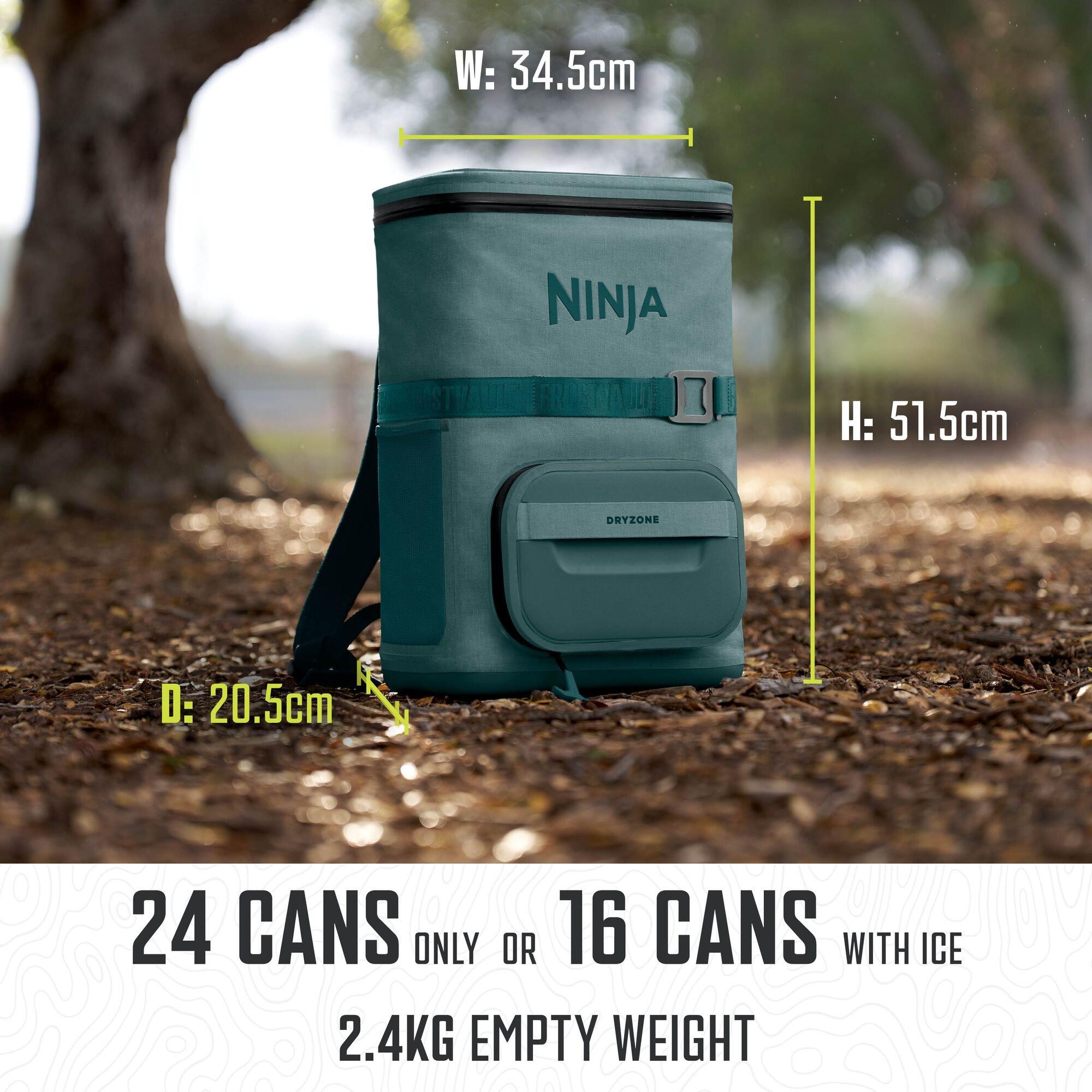 Halocline Green - Ninja - Outdoor FrostVault Go 17 litre 24-Can Backpack - 3