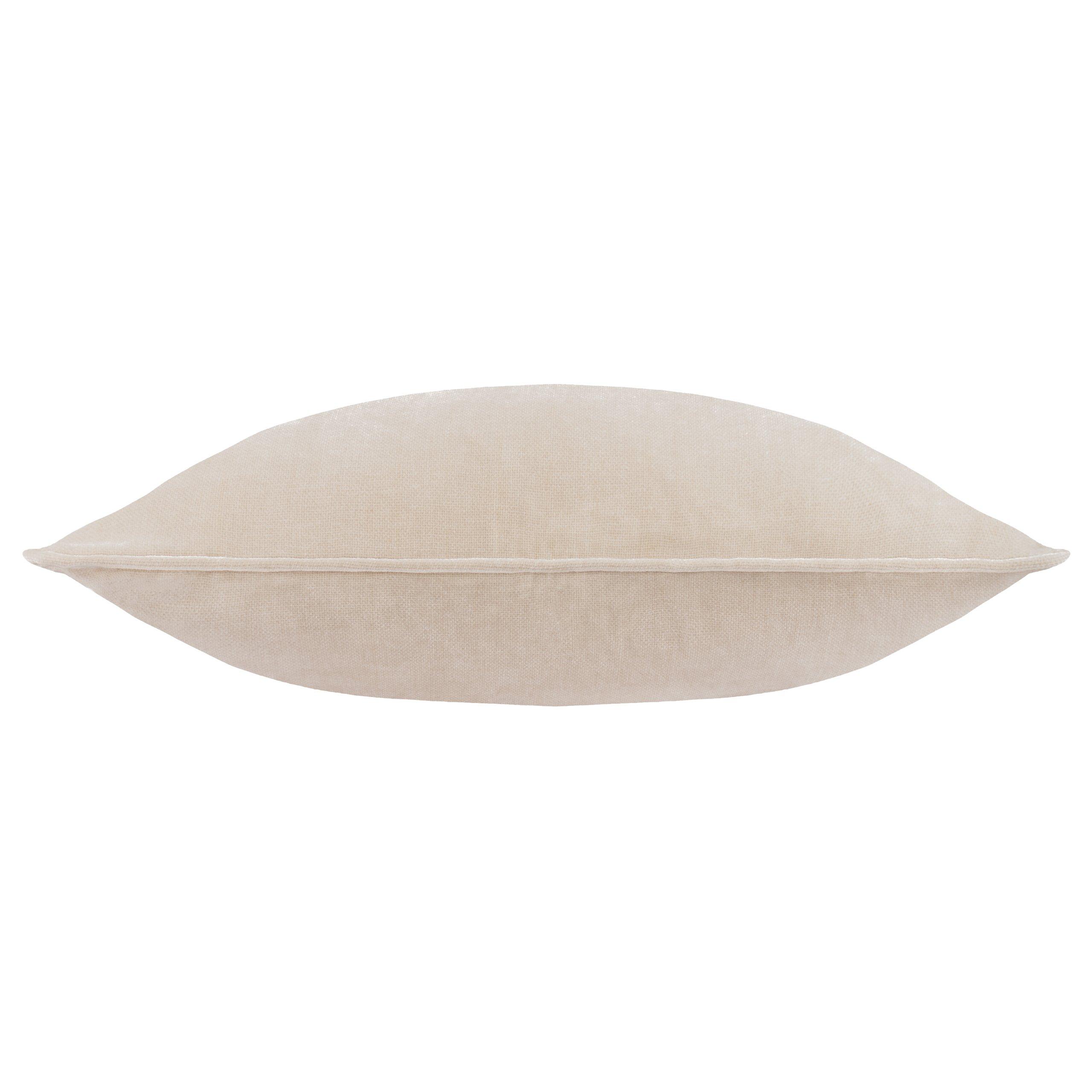 Linen - Yard - Heavy Chenille Piped Feather Filled Cushion - 4
