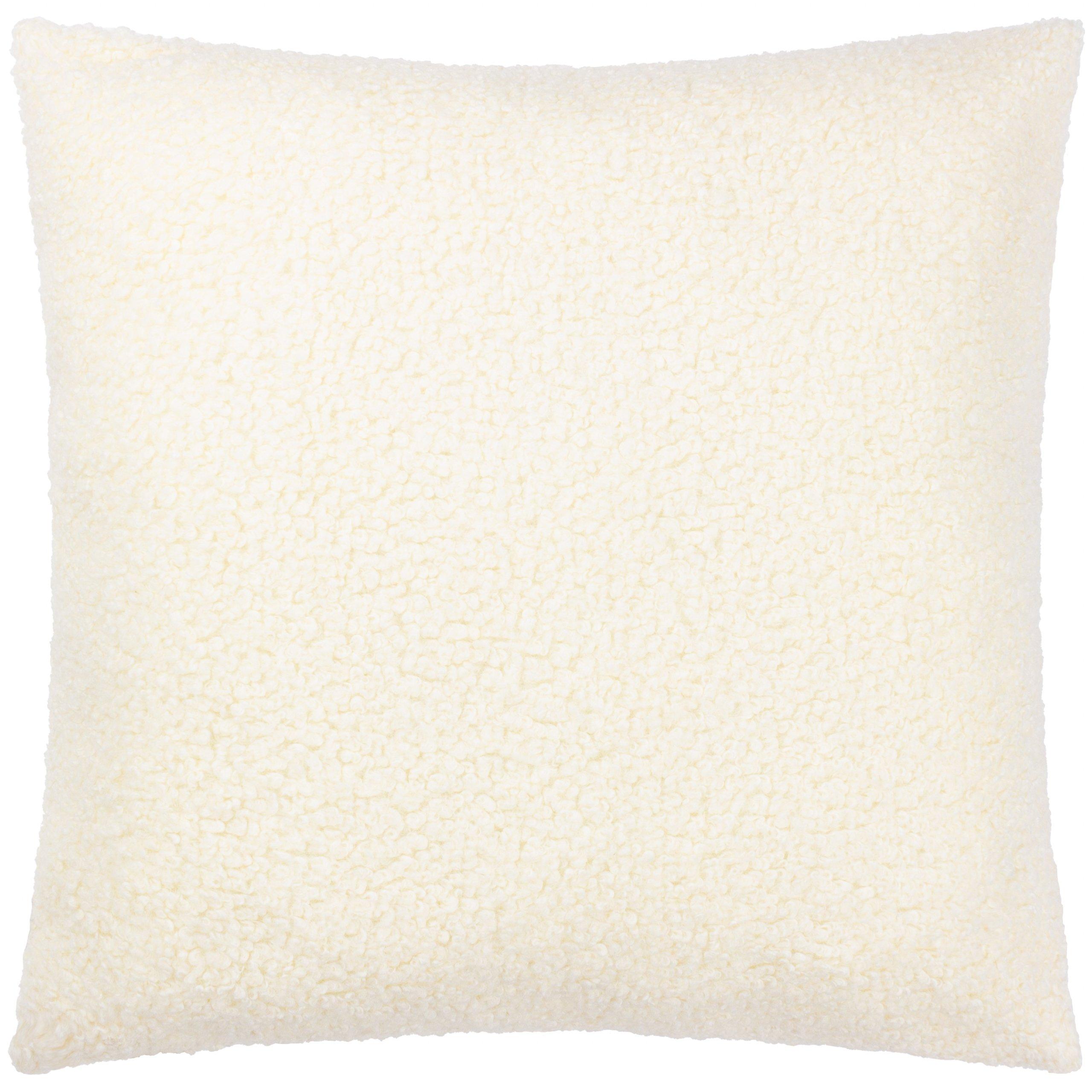 Ecru - Yard - Cabu Chunky Boucle Fibre Filled Cushion - 1