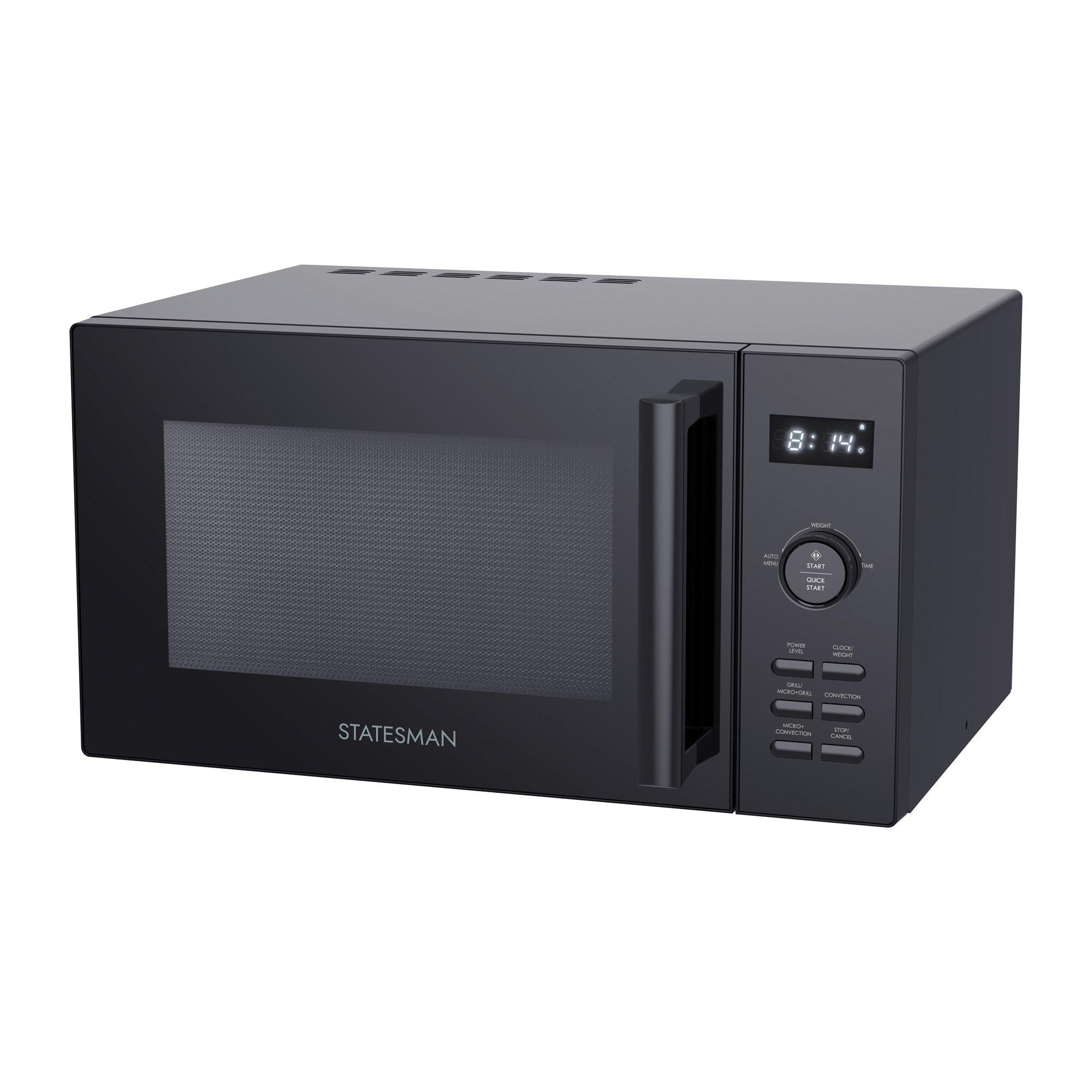 Black - Statesman - SKMC0925SB 25L 900W DIGITAL COMBINATION MICROWAVE - 2