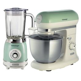 Ariete ARPK37 VINTAGE GLASS JUG BLENDER & STAND MIXER PK