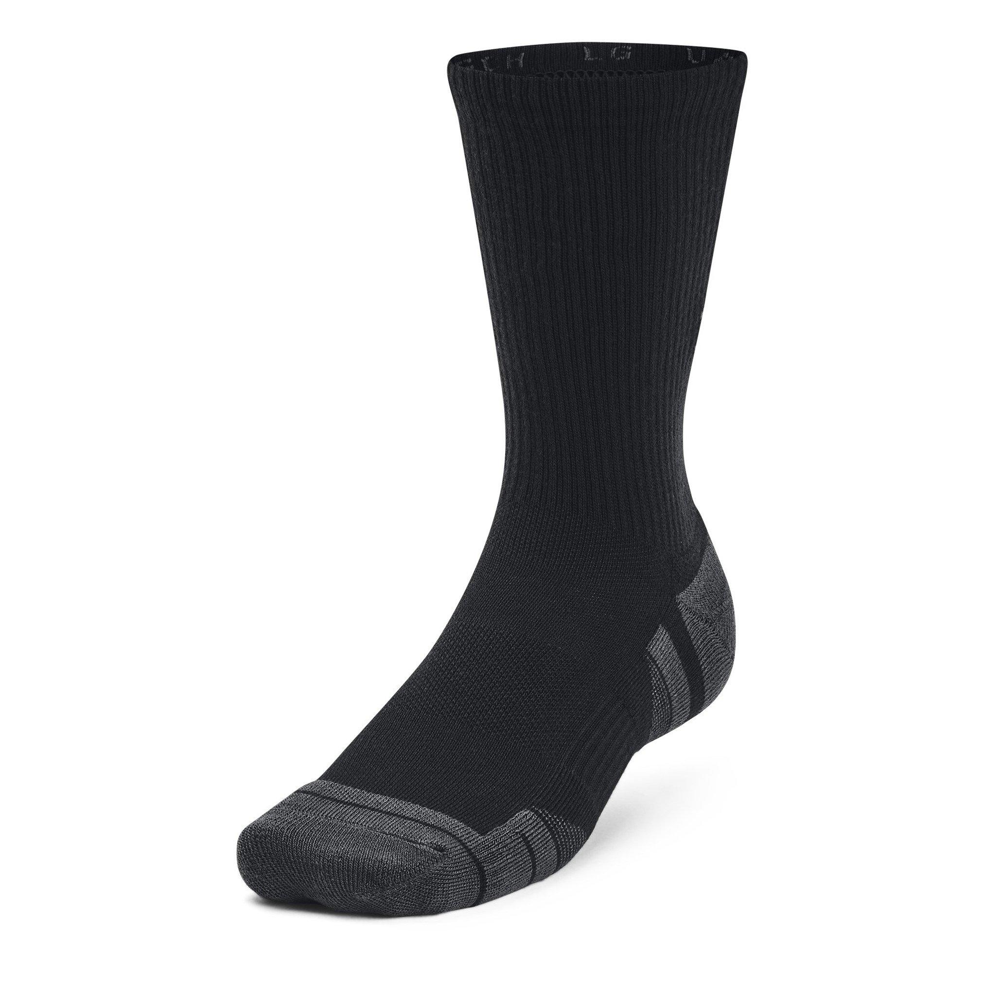 Black/Jet Gray - Under Armour - UA Tech 3pk Crew Sock 19 - 2