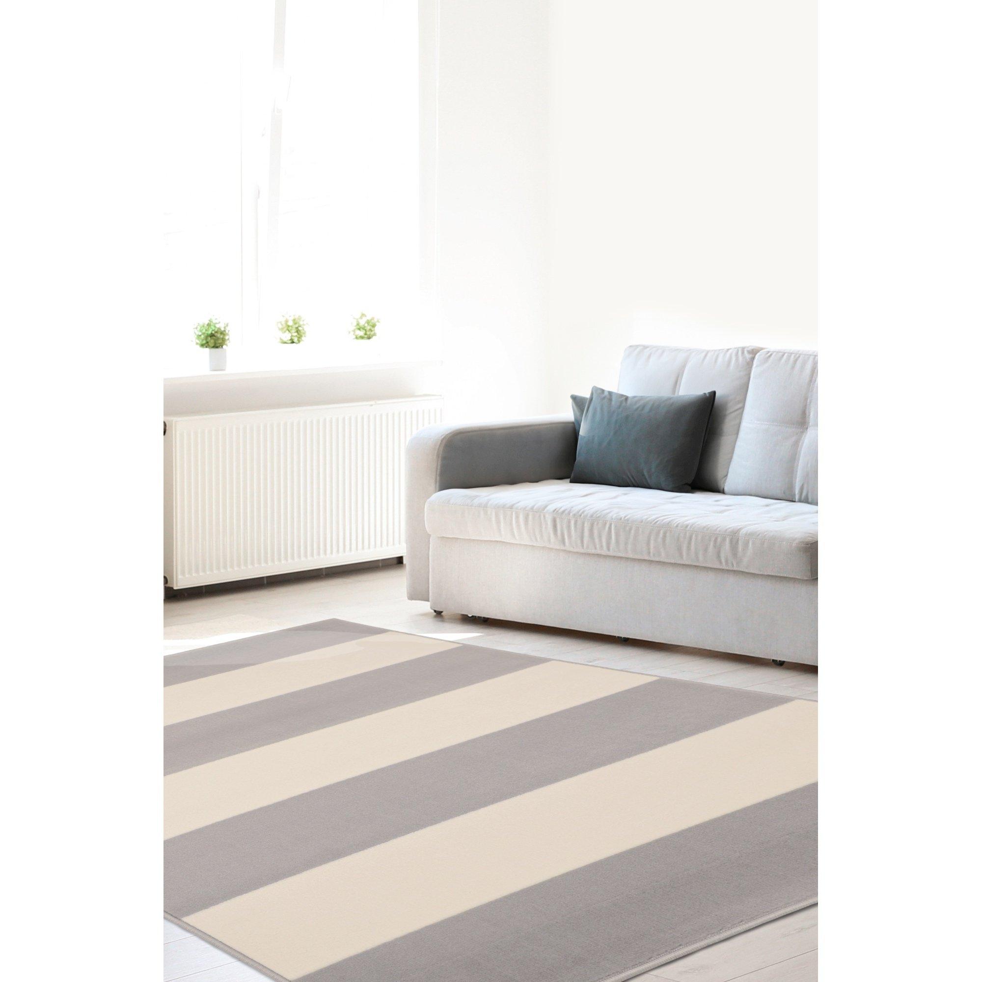 Homemaker  Maestro Bold Line Rug Grey - 120x160cm