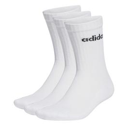 adidas Linear Crew Cushioned Socks 3 Pack