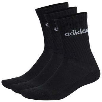 adidas Linear Crew Cushioned Socks 3 Pack