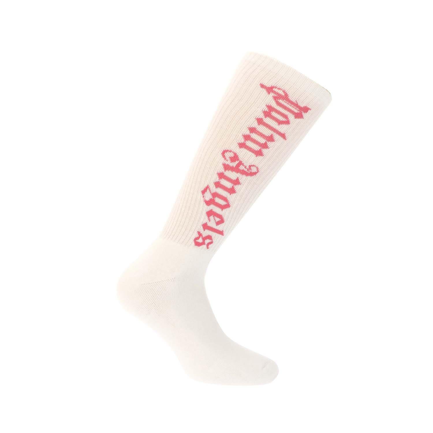 White Pink - Palm Angels - Classic Logo Socks