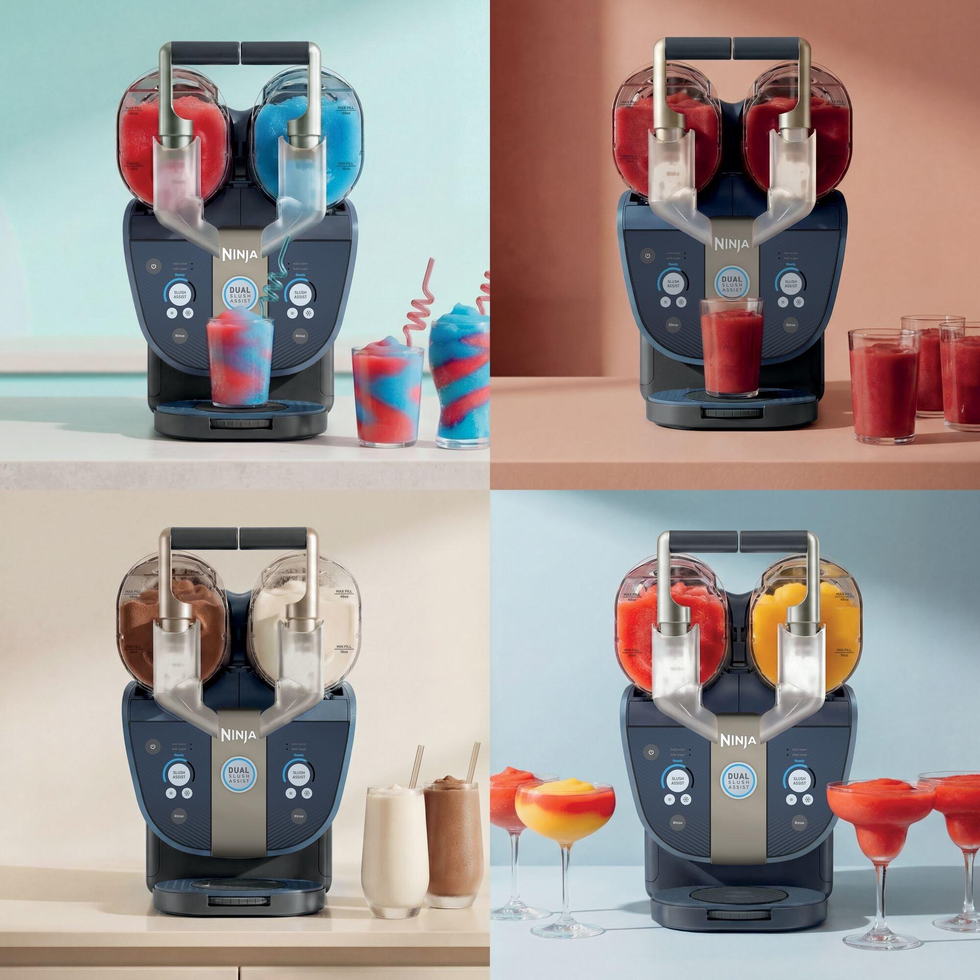 Blue - Ninja - SLUSHi Twist Frozen Drink Maker FS701UKBL Blue - 5