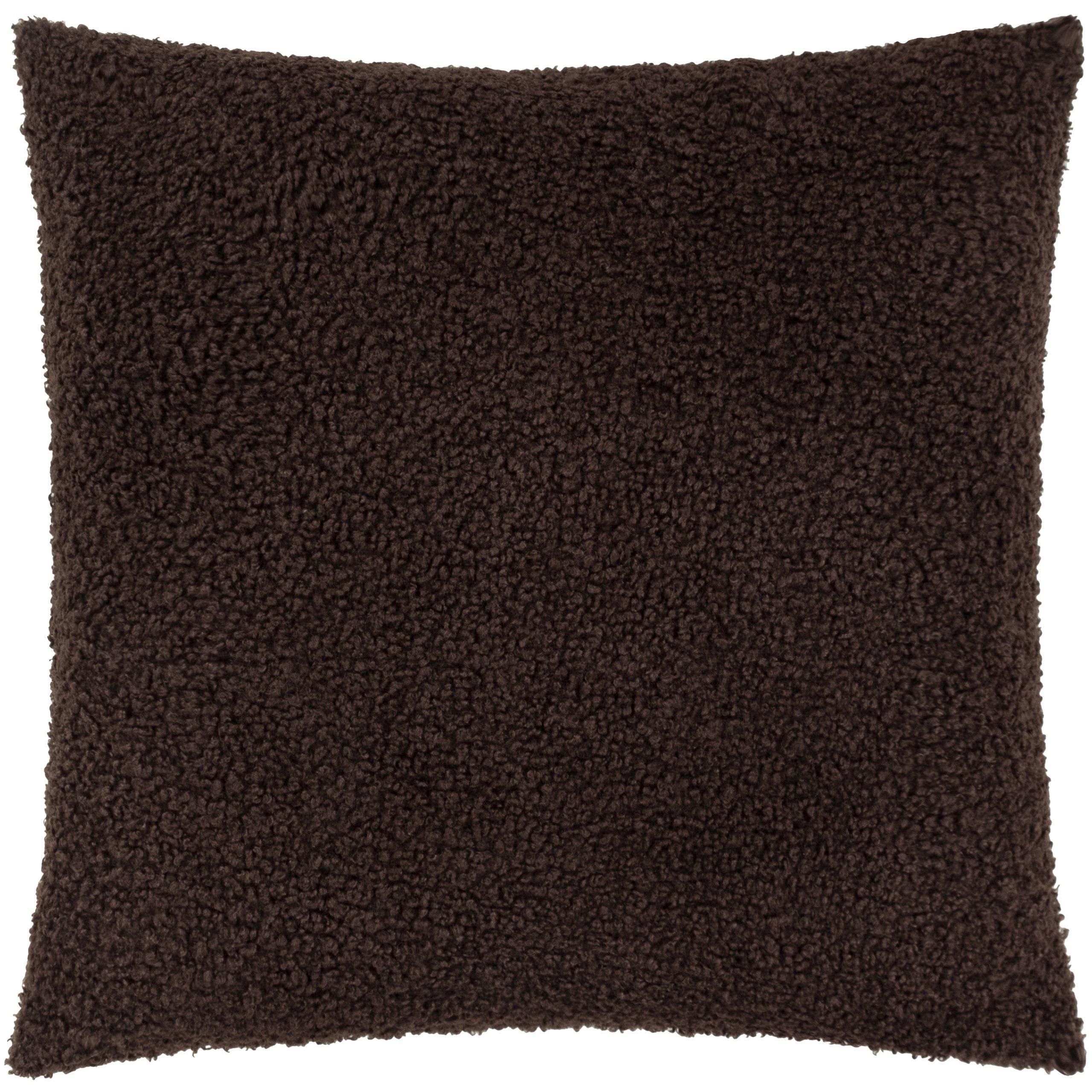 Chocolate - Yard - Cabu Chunky Boucle Feather Filled Cushion - 1