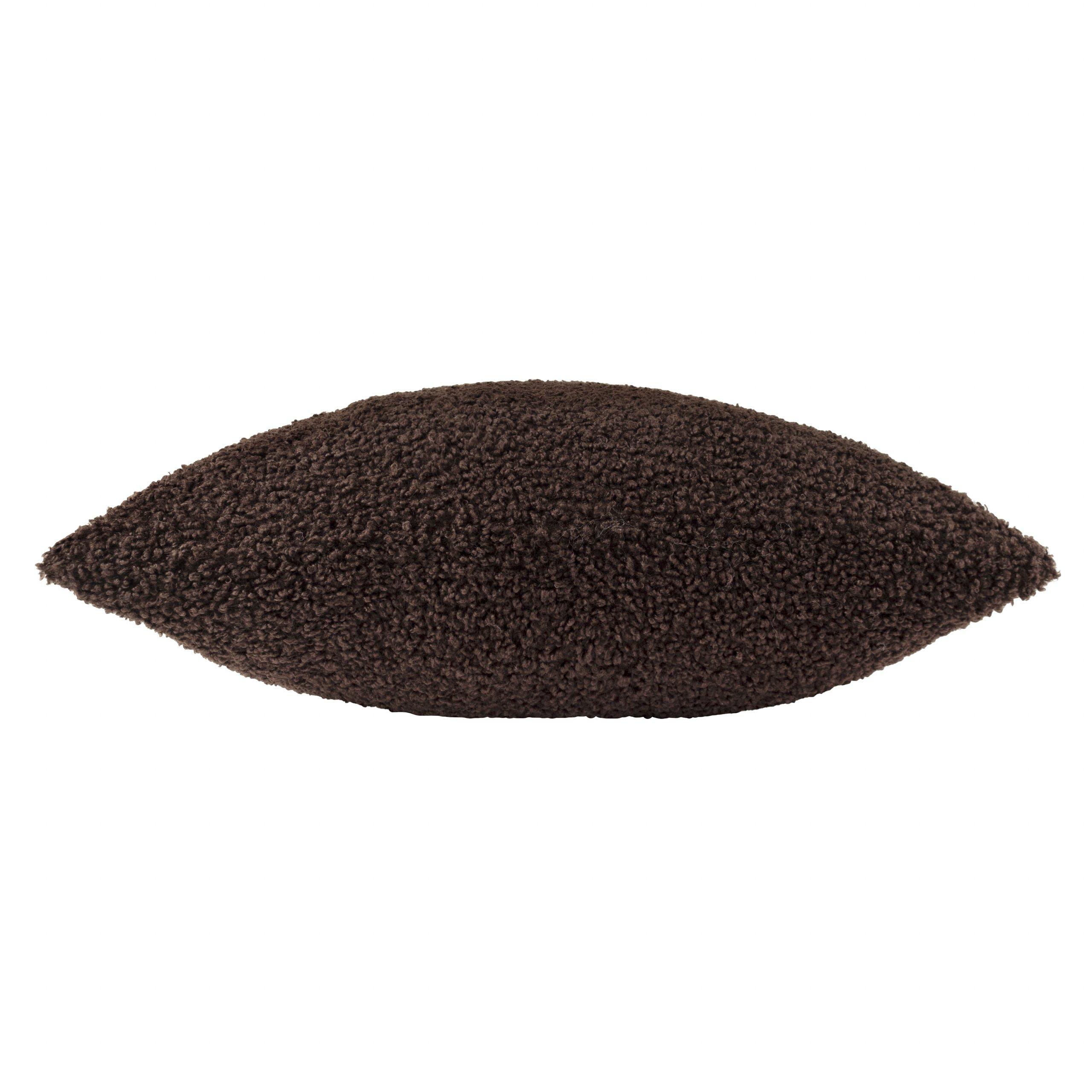 Chocolate - Yard - Cabu Chunky Boucle Feather Filled Cushion - 4