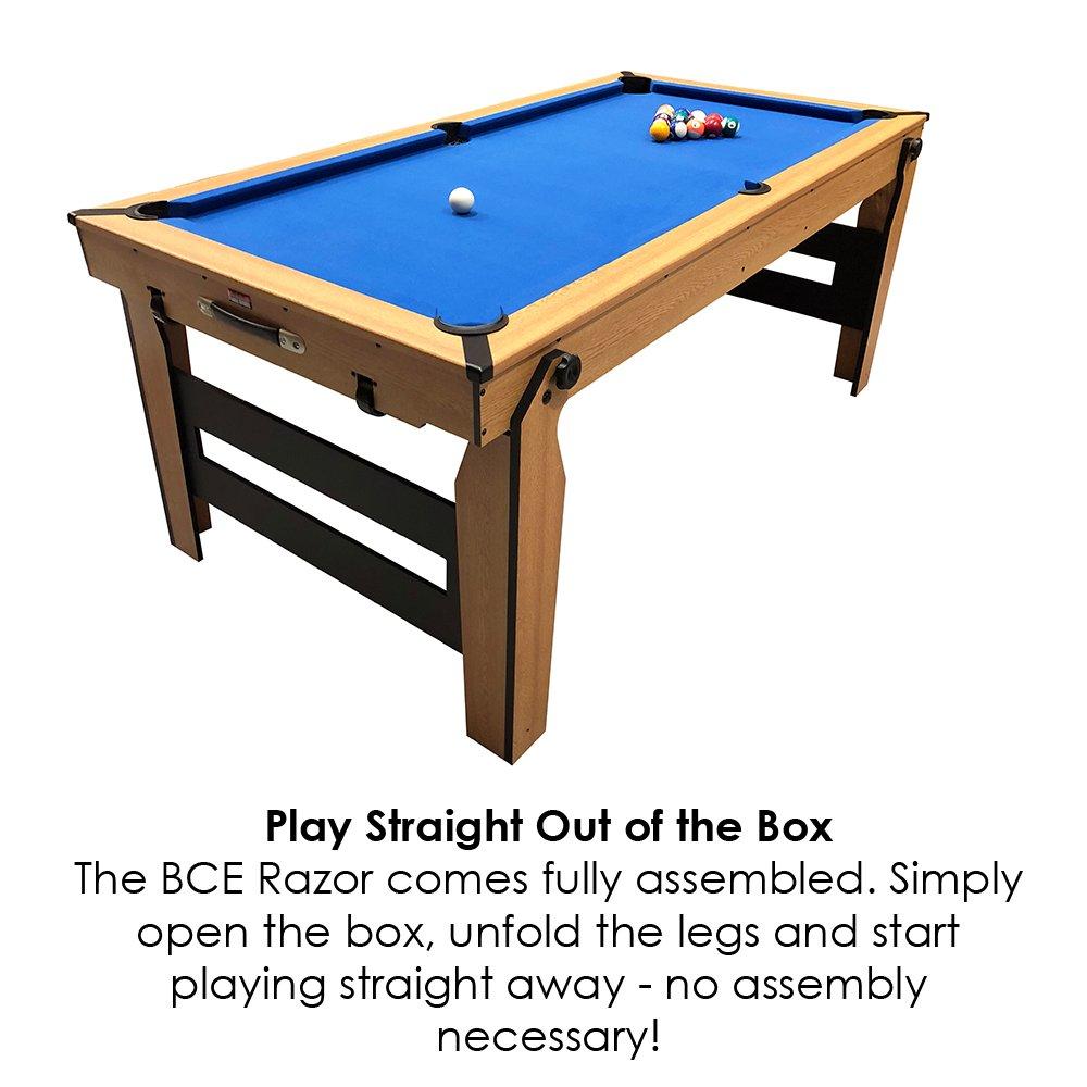 Cloth - BCE - BCE Razor 6ft Folding Pool Table - 6