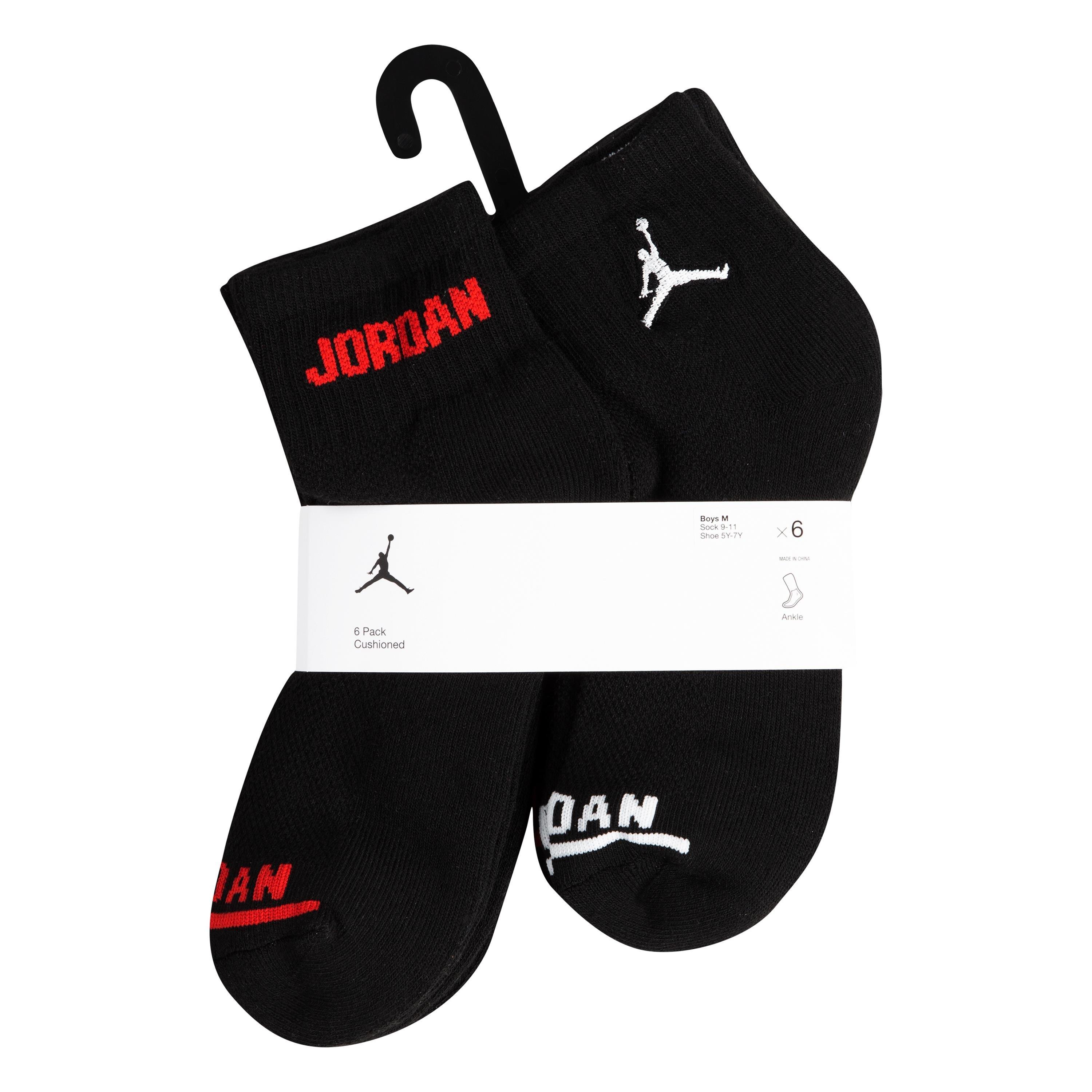 Zwart - Air Jordan - Kids' Ankle Trainer Socks - 3