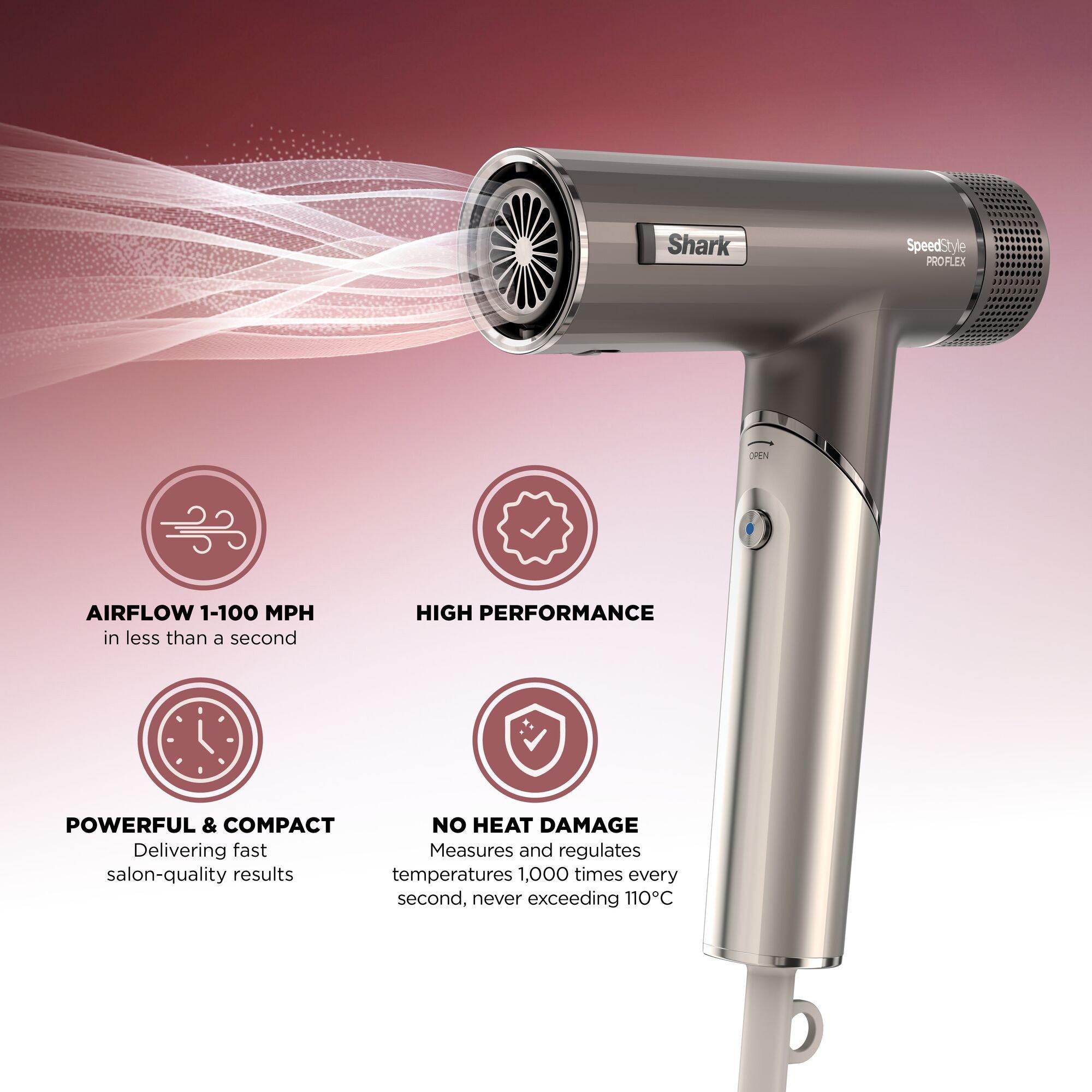 Mocha Silver - Shark - SpeedStyle ProFLEX 4-in-1 High-Velocity Hair Dryer - 3