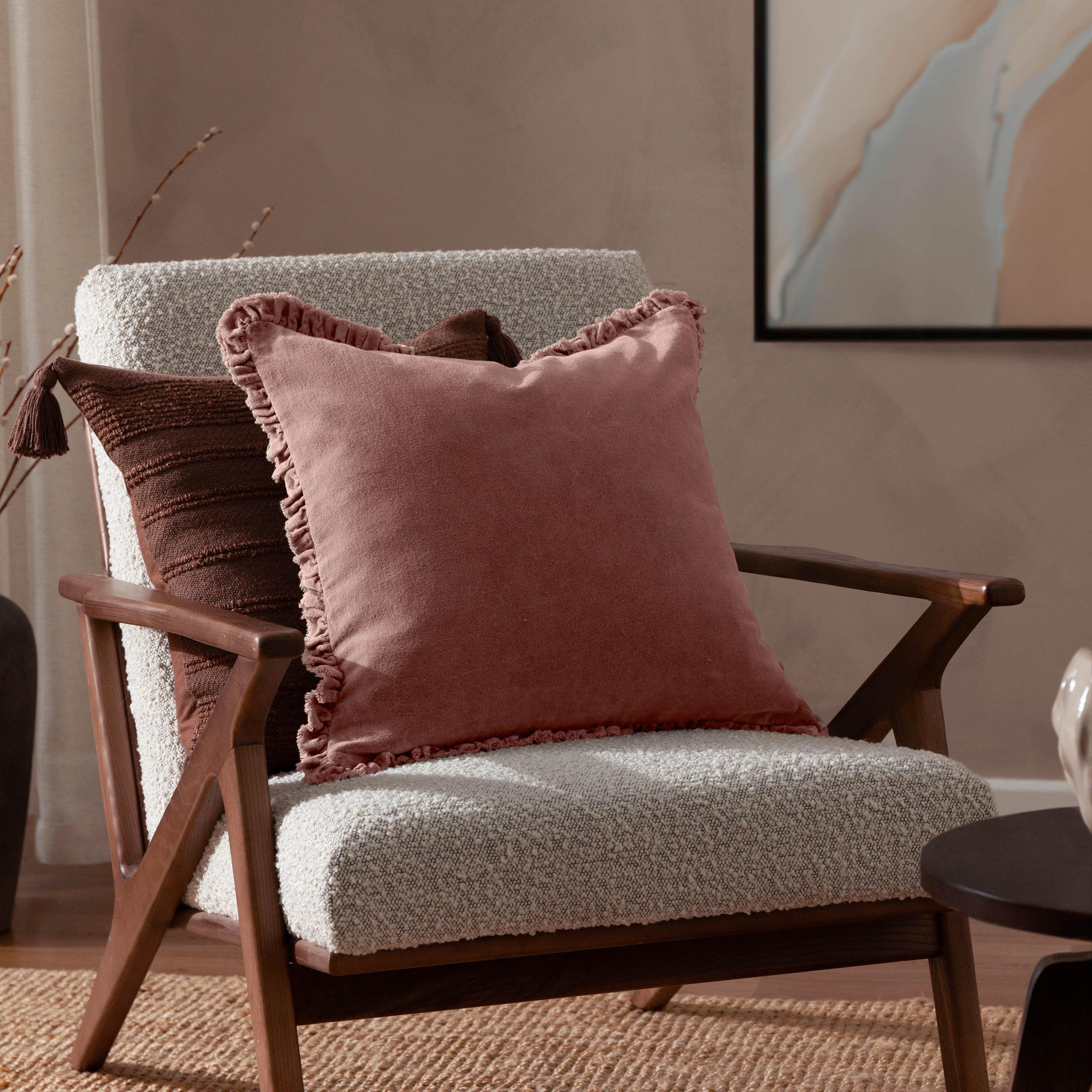 Rosewood - Yard - Bertie Cotton Velvet Feather Filled Cushion - 7