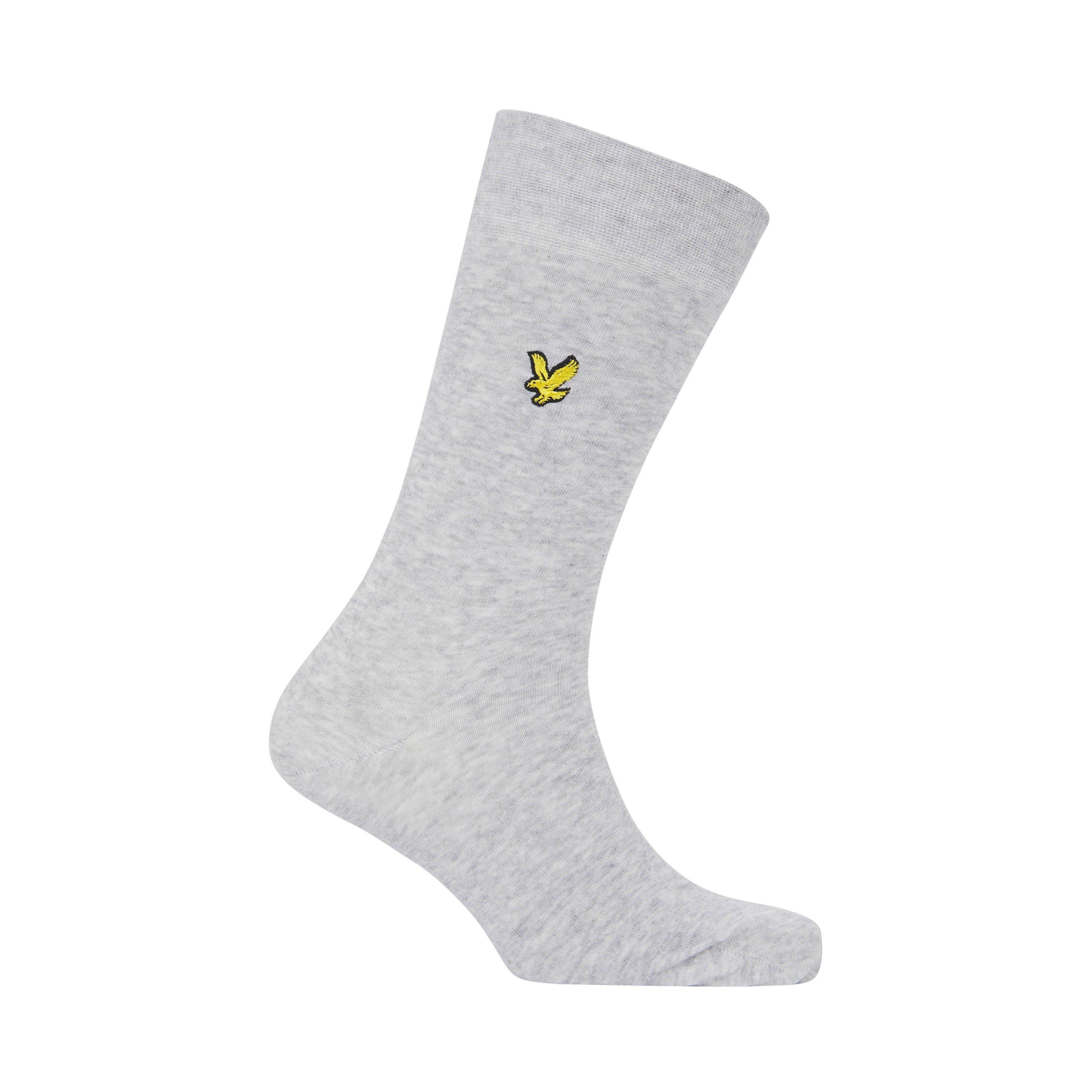 Blå/Blå/Grå - Lyle and Scott - Men's Victor Crew Socks - 5