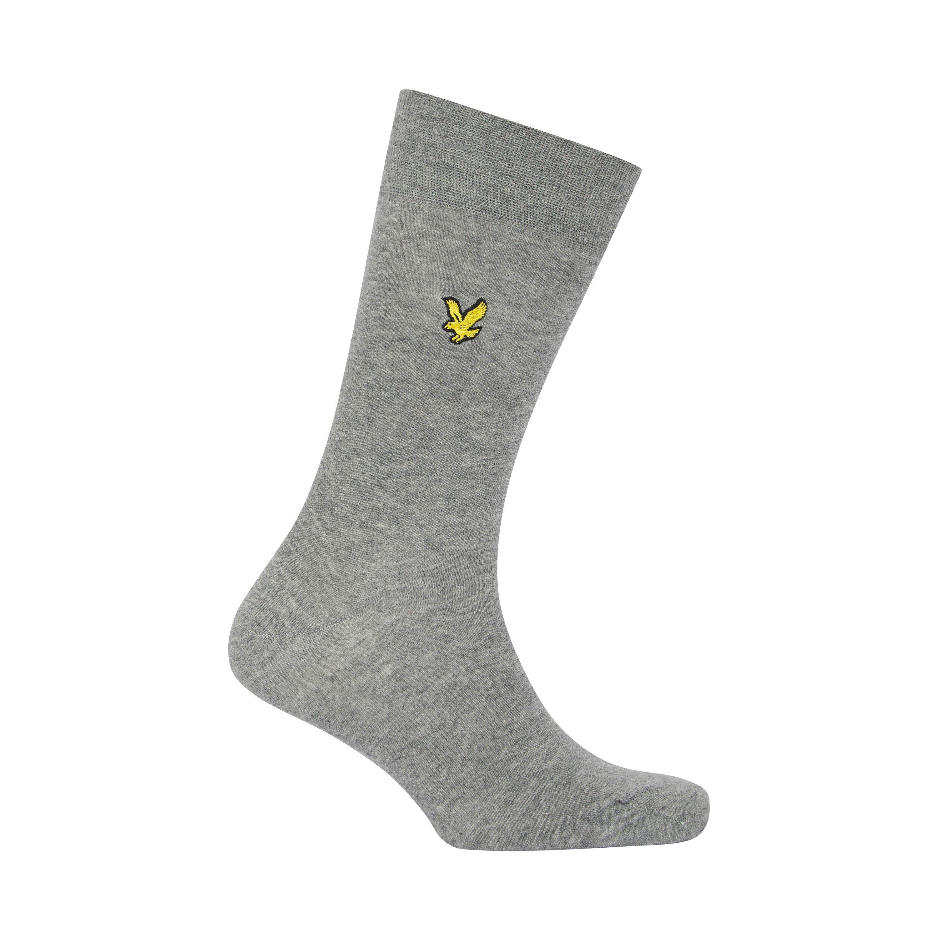 Blå/Blå/Grå - Lyle and Scott - Men's Victor Crew Socks - 7