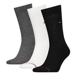 Tommy Hilfiger Hilfiger Bodywear Sports 3 Pack Mens Crew Socks