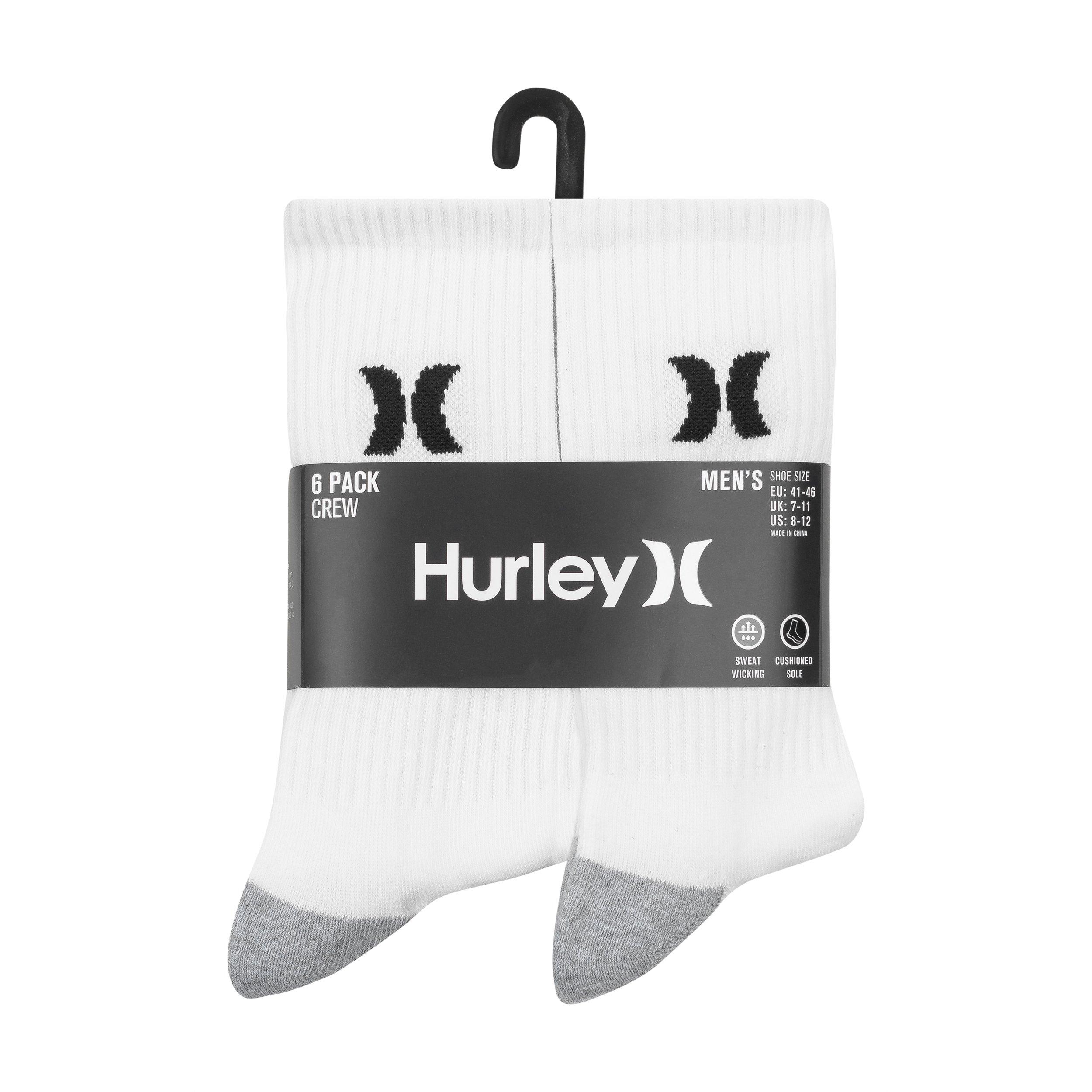 Bianco/Nero - Hurley - 6Pk Crew Sock - 2