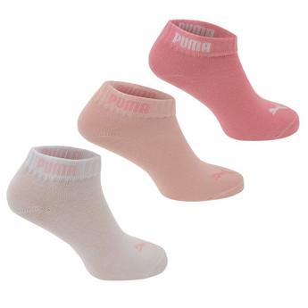Puma Girls Quarter Socks 3 Pack
