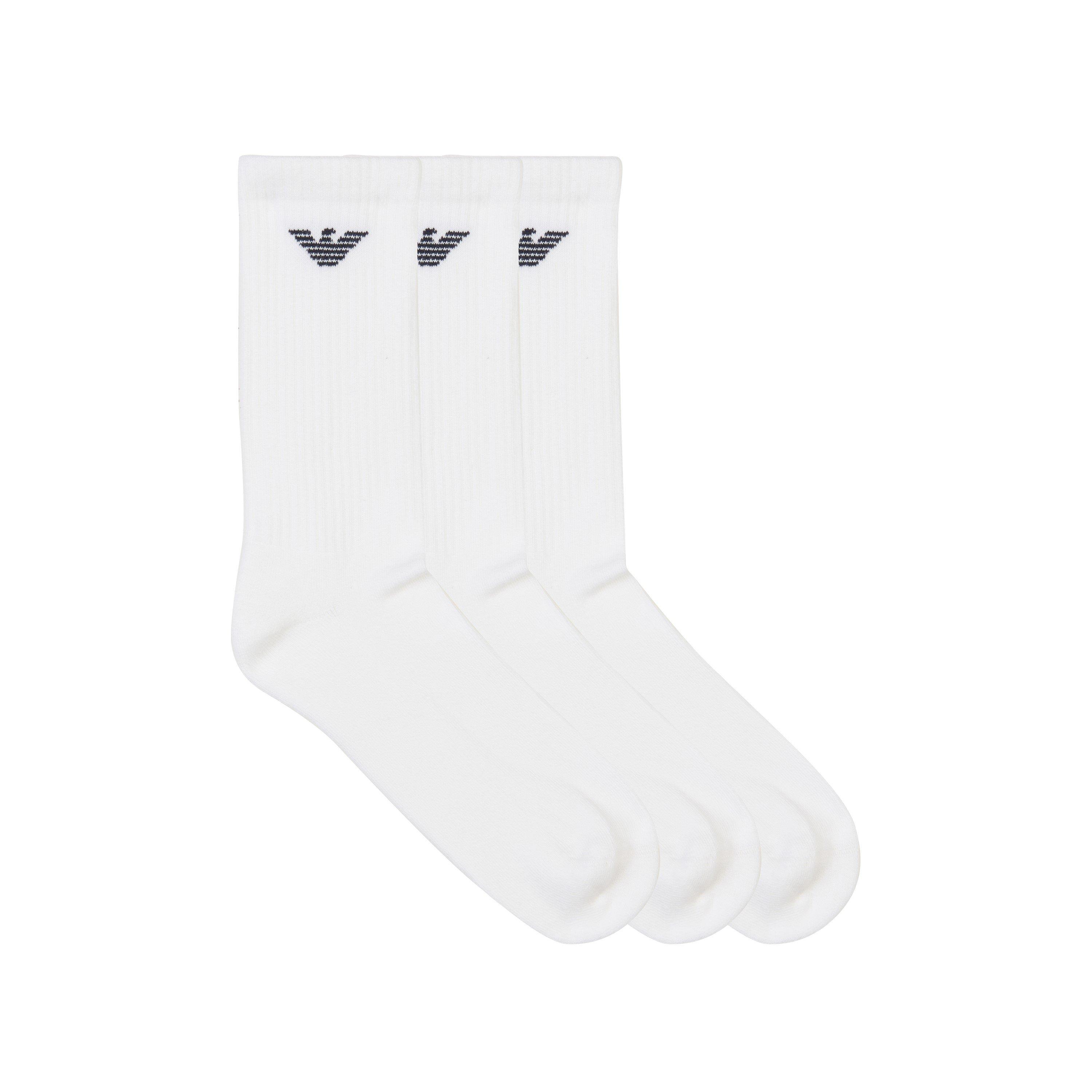 White M0066 - Emporio Armani - Men's Crew Socks - 1