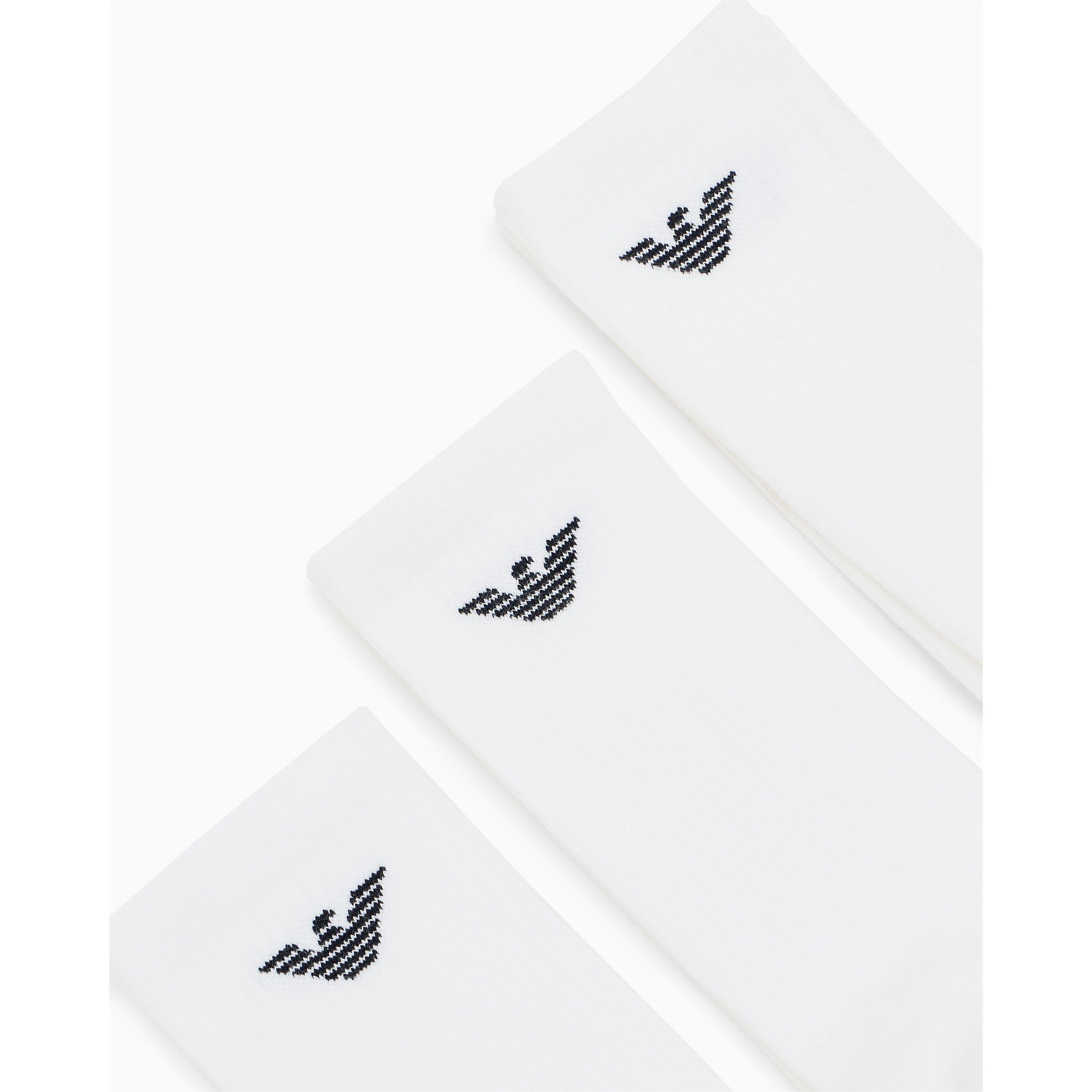 White M0066 - Emporio Armani - Men's Crew Socks Set - 2