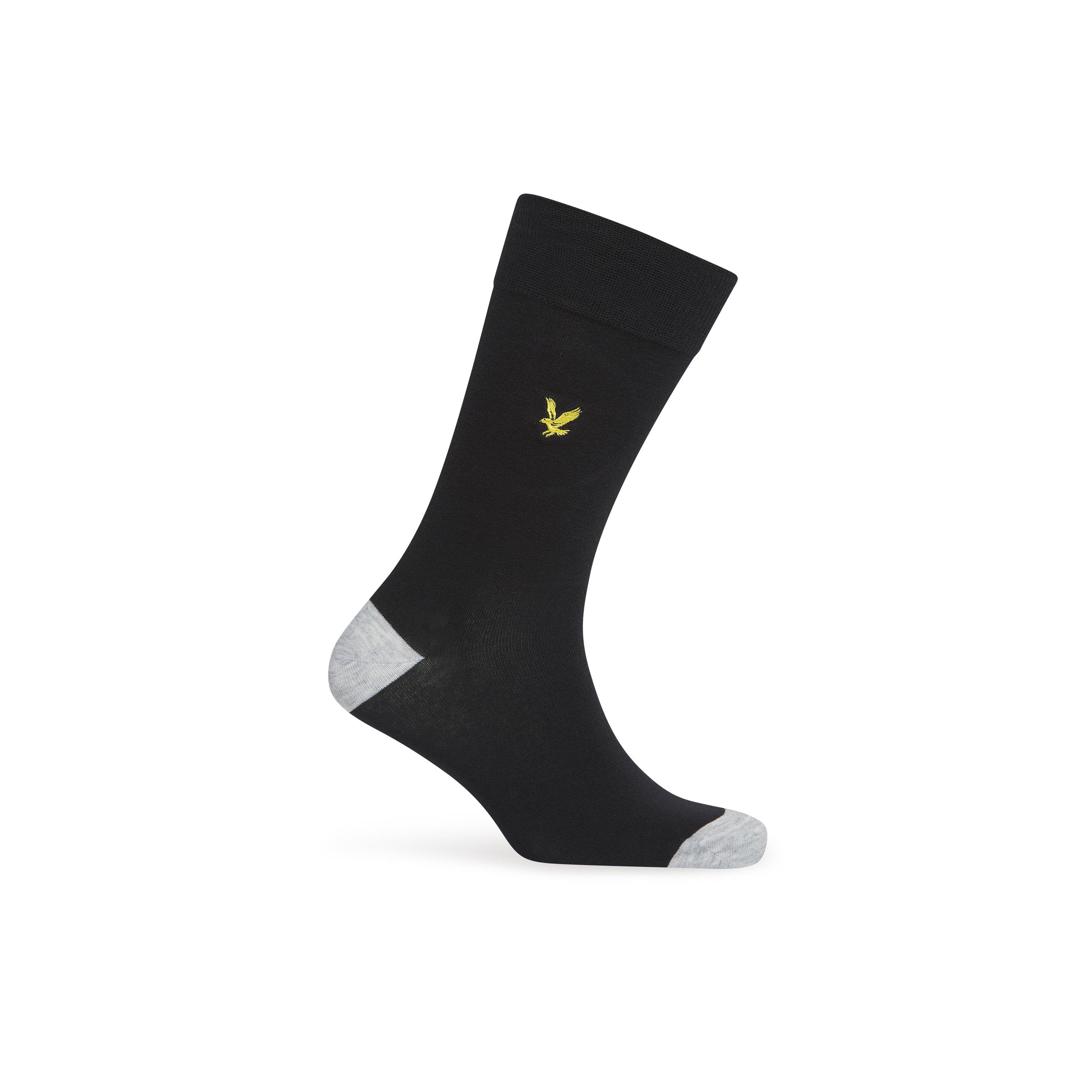 Nero/Blu scuro - Lyle and Scott - Lyle 5P Cntrst Socks Sn63 - 6