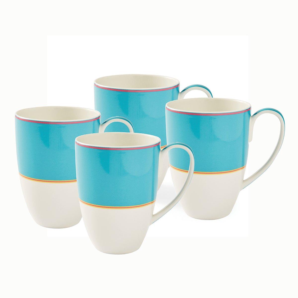 Blue - Spode Kit Kemp - Kit Kemp Calypso 4 Turquoise  Mugs - 1