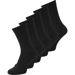 Jack and Jones Black Sock 5Pk Jn00