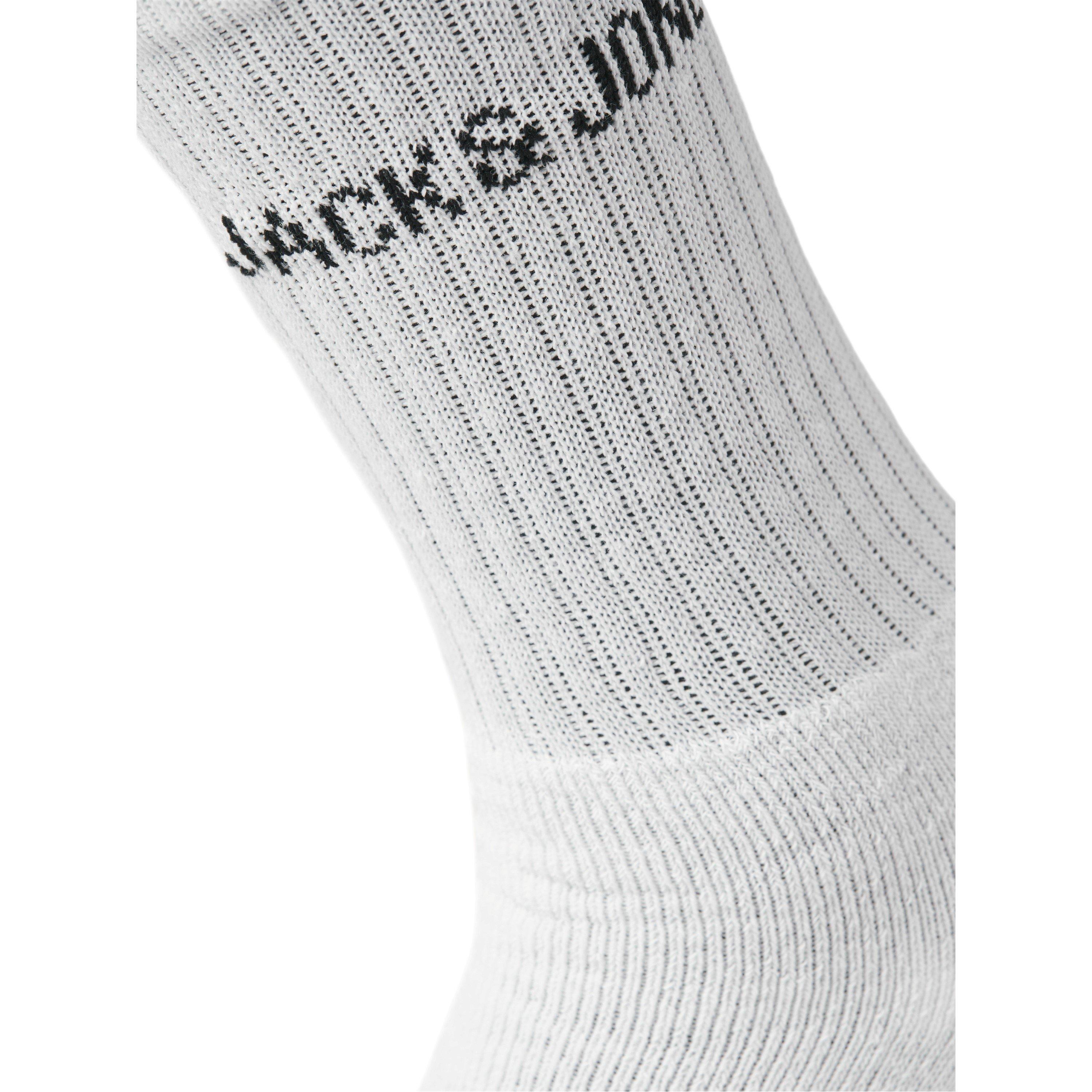 White - Jack and Jones - Kids' Regen Pack Crew Socks - 4