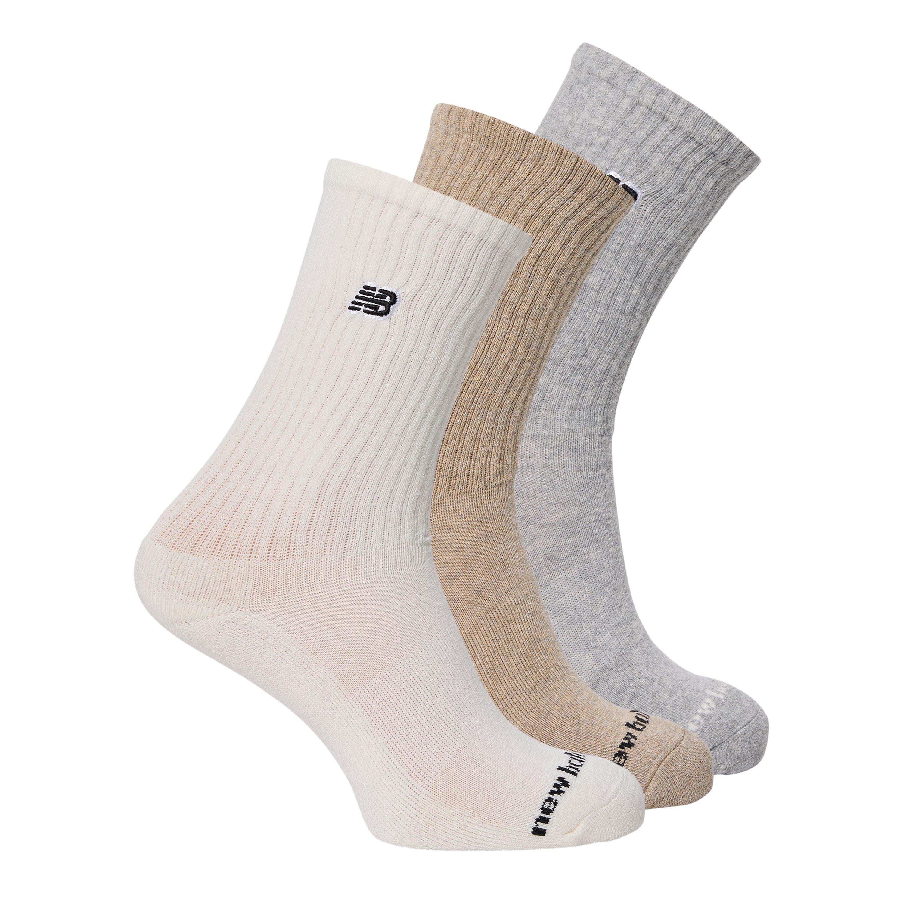 New Balance Unisex Patch Cotton Crew Socks 3 Pack