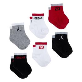 Air jordan classics Air 6 Pack Mixed Ankle Socks Baby Boys