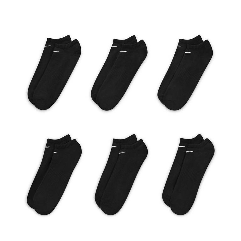 Schwarz/Weiß - Nike - Everyday Lightweight Training No-Show Socks (6 Pairs) - 3
