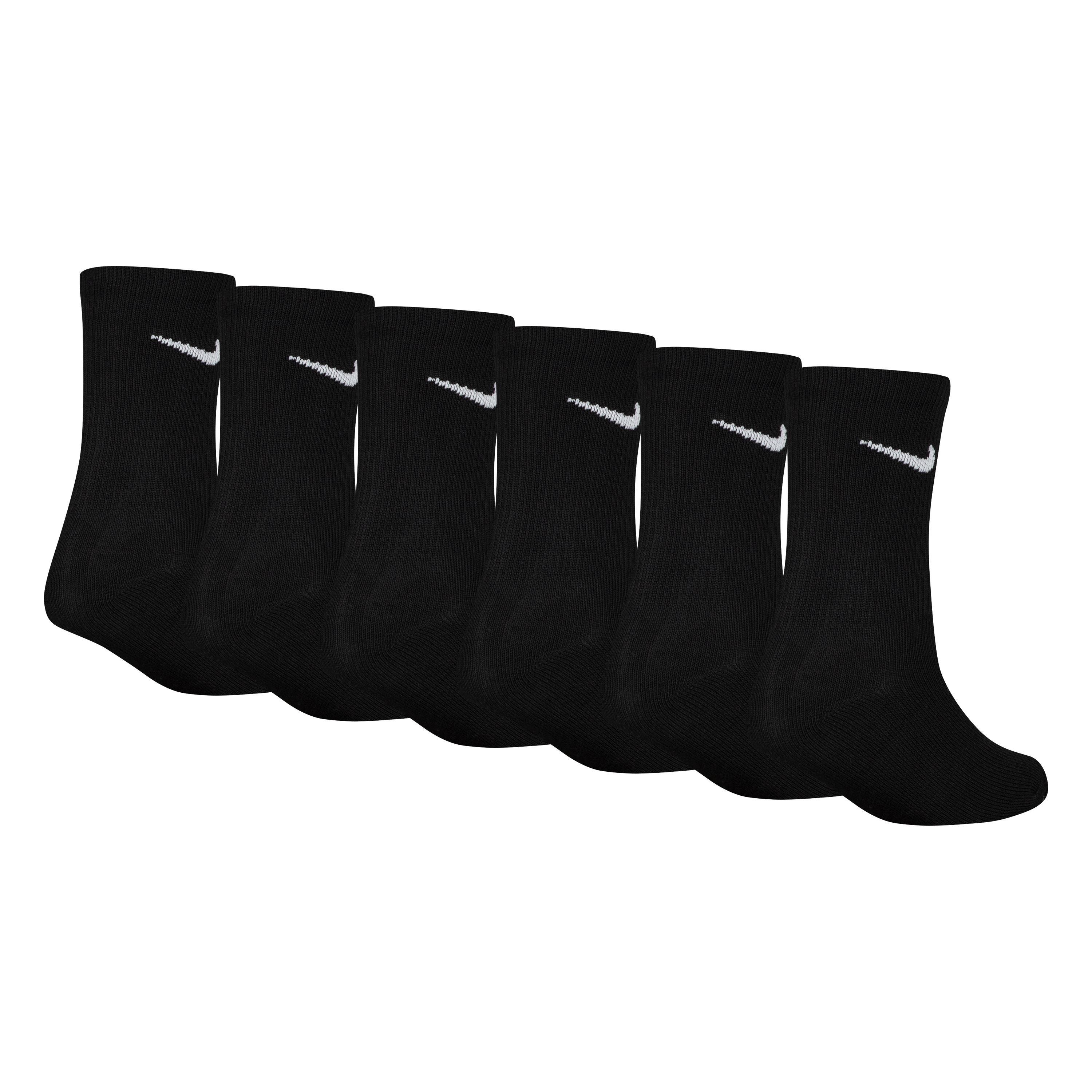 Black - Nike - 6 Pack of Crew Socks Infants - 6