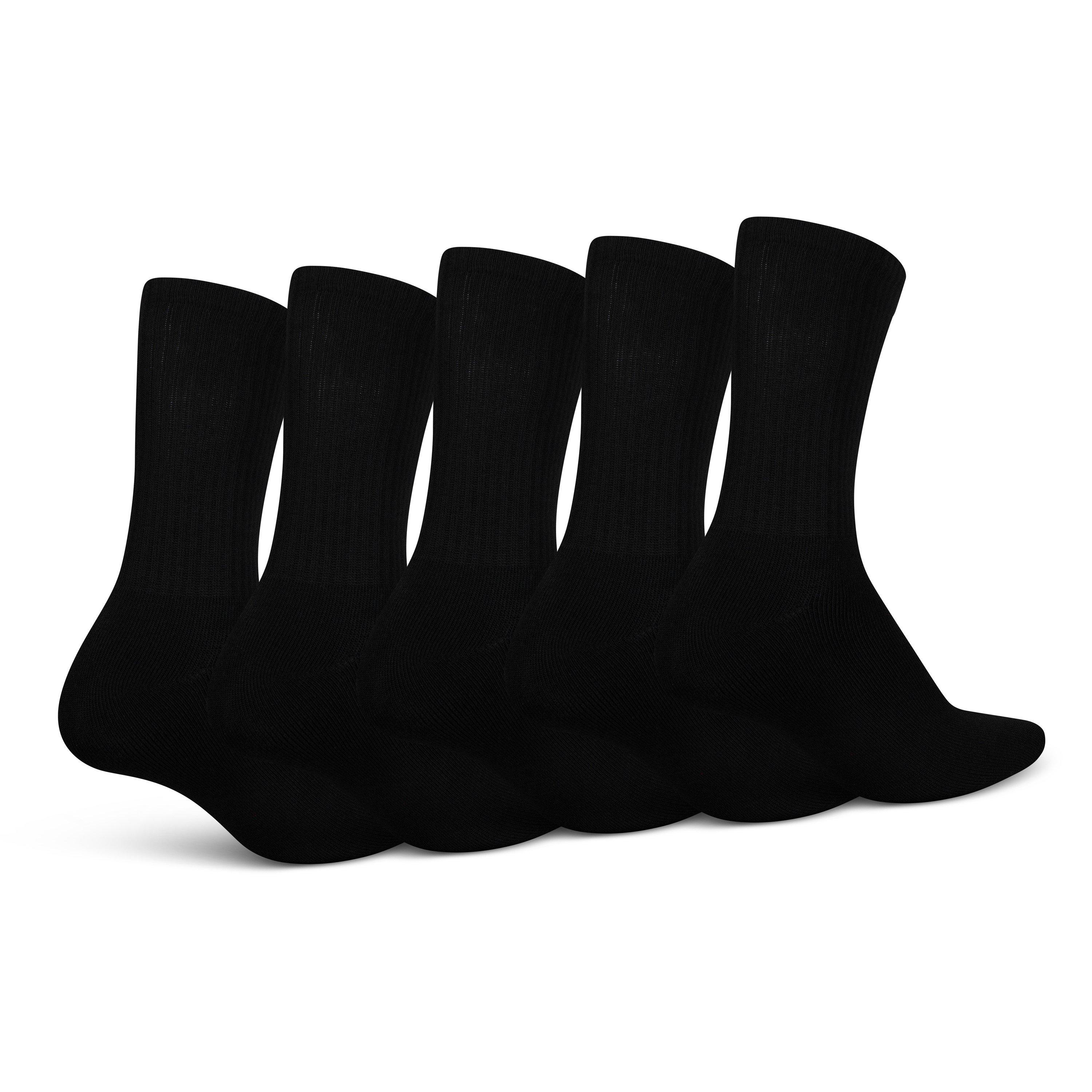 Black - Ed Hardy - Men's 5 Pack Crew Socks - 3