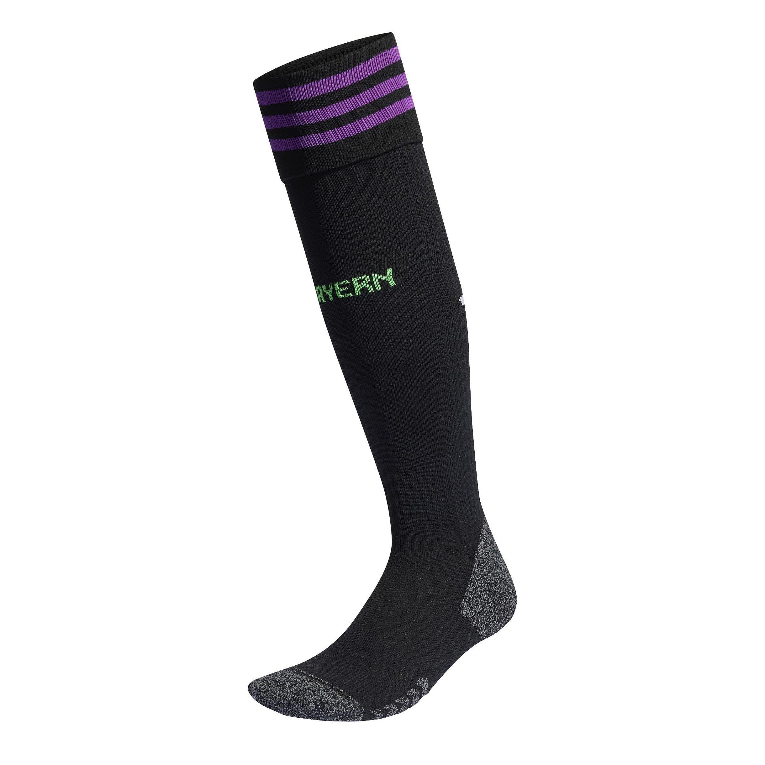 Adidas Men's Fc Bayern Away Socks 2023 2024 Adults - Black - Ladies 4-8