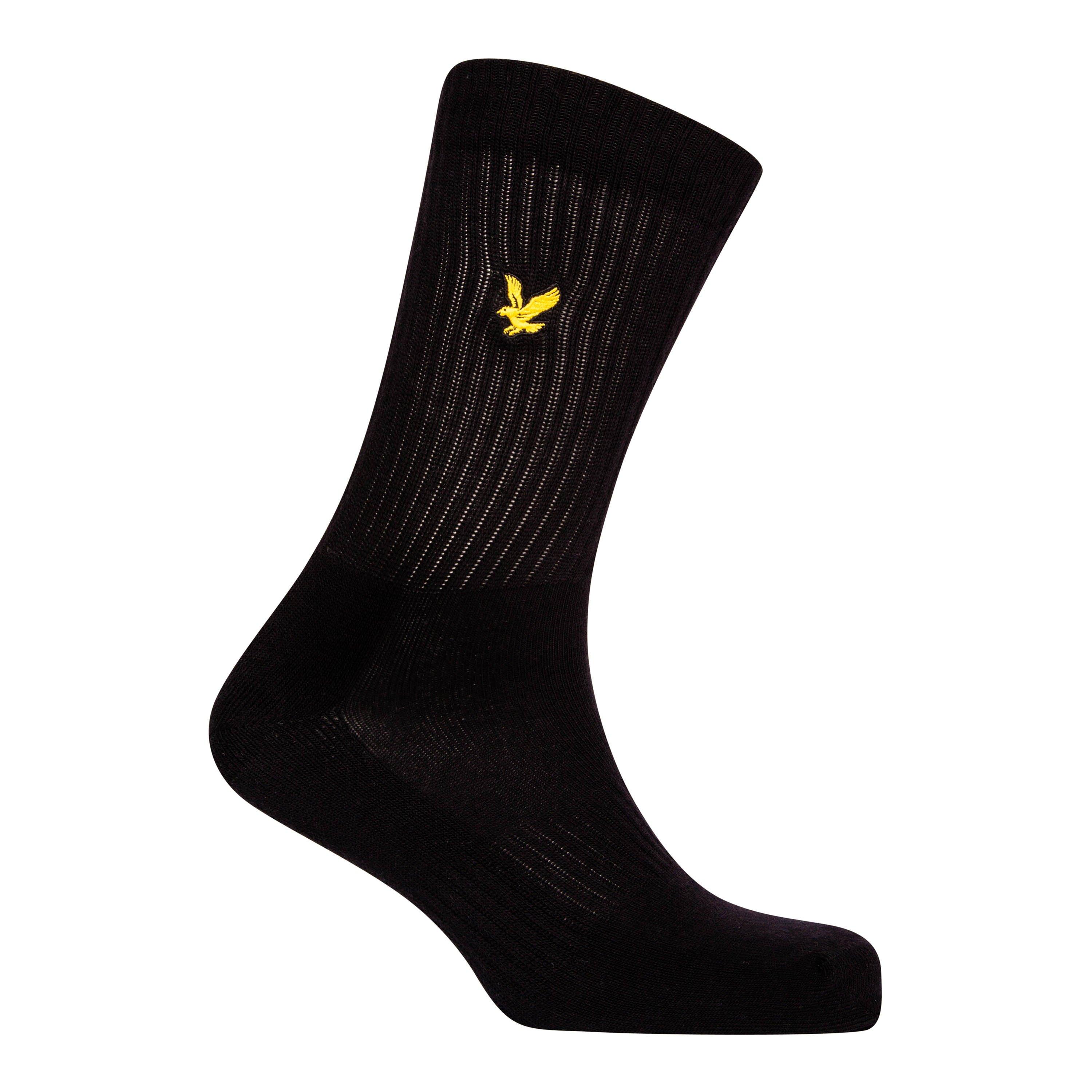 Black - Lyle and Scott - Men's Crew Socks - 2
