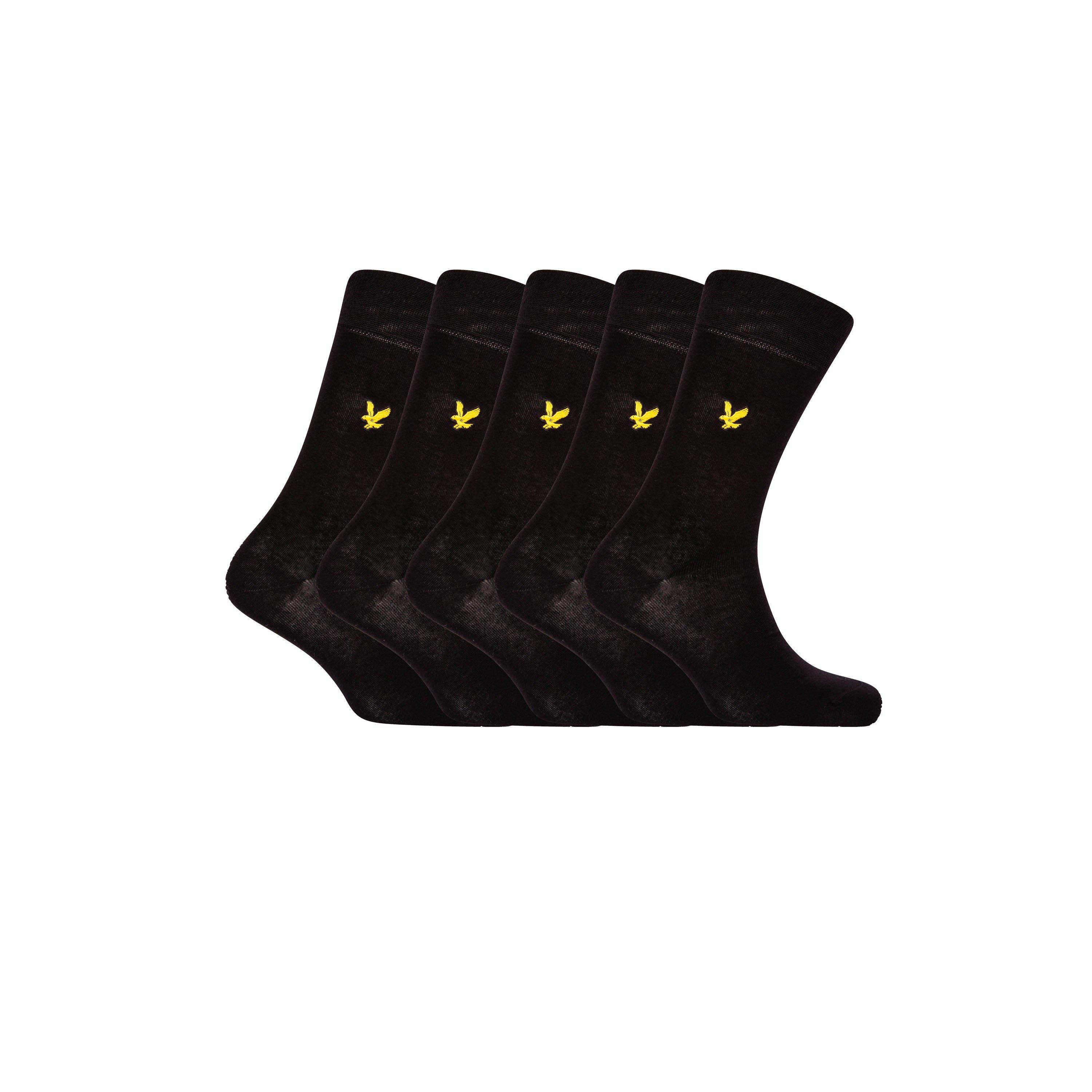 Lyle And Scott Men's Liam Pack Crew Socks - Black