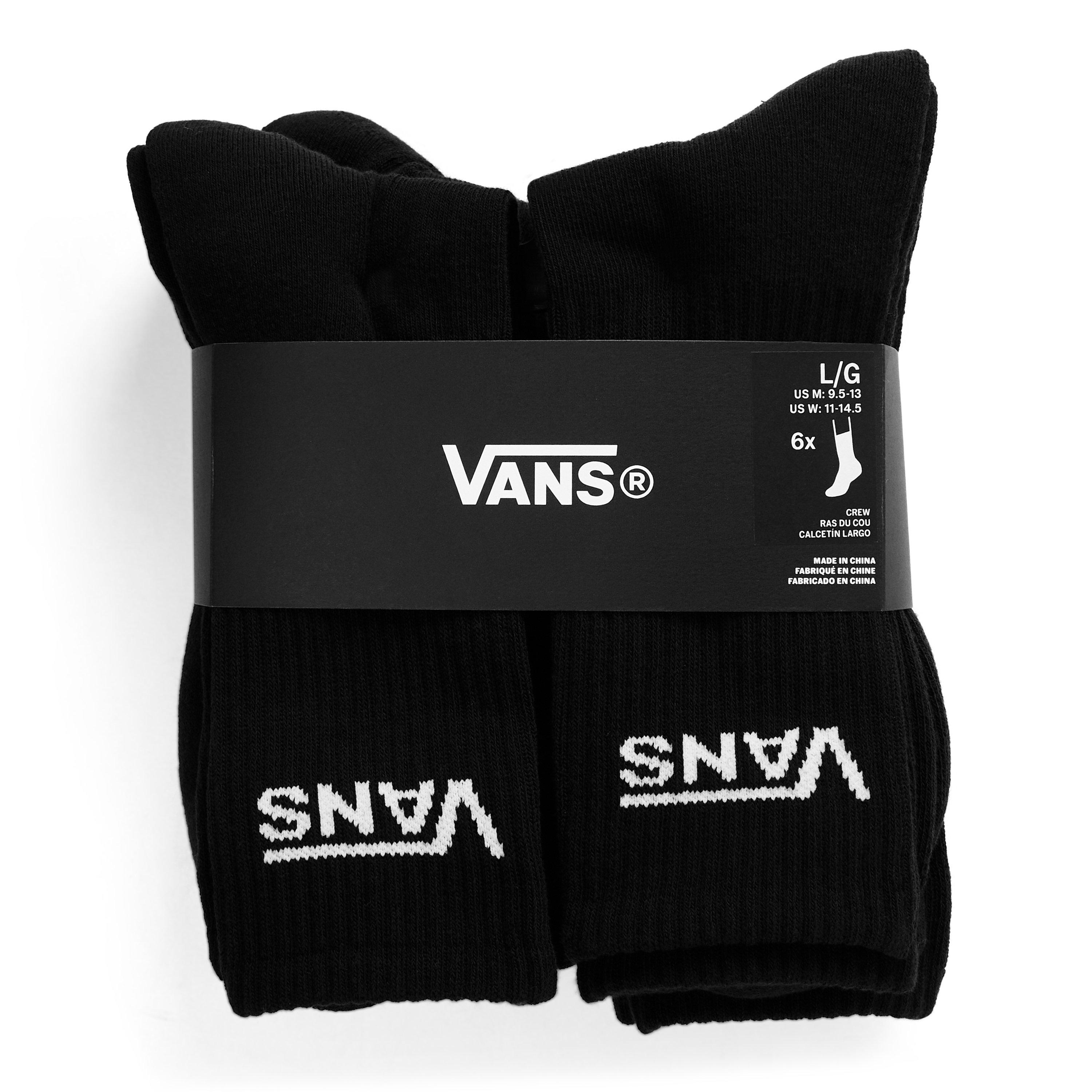 Preto - Vans - Men's Pack Crew Socks - 2