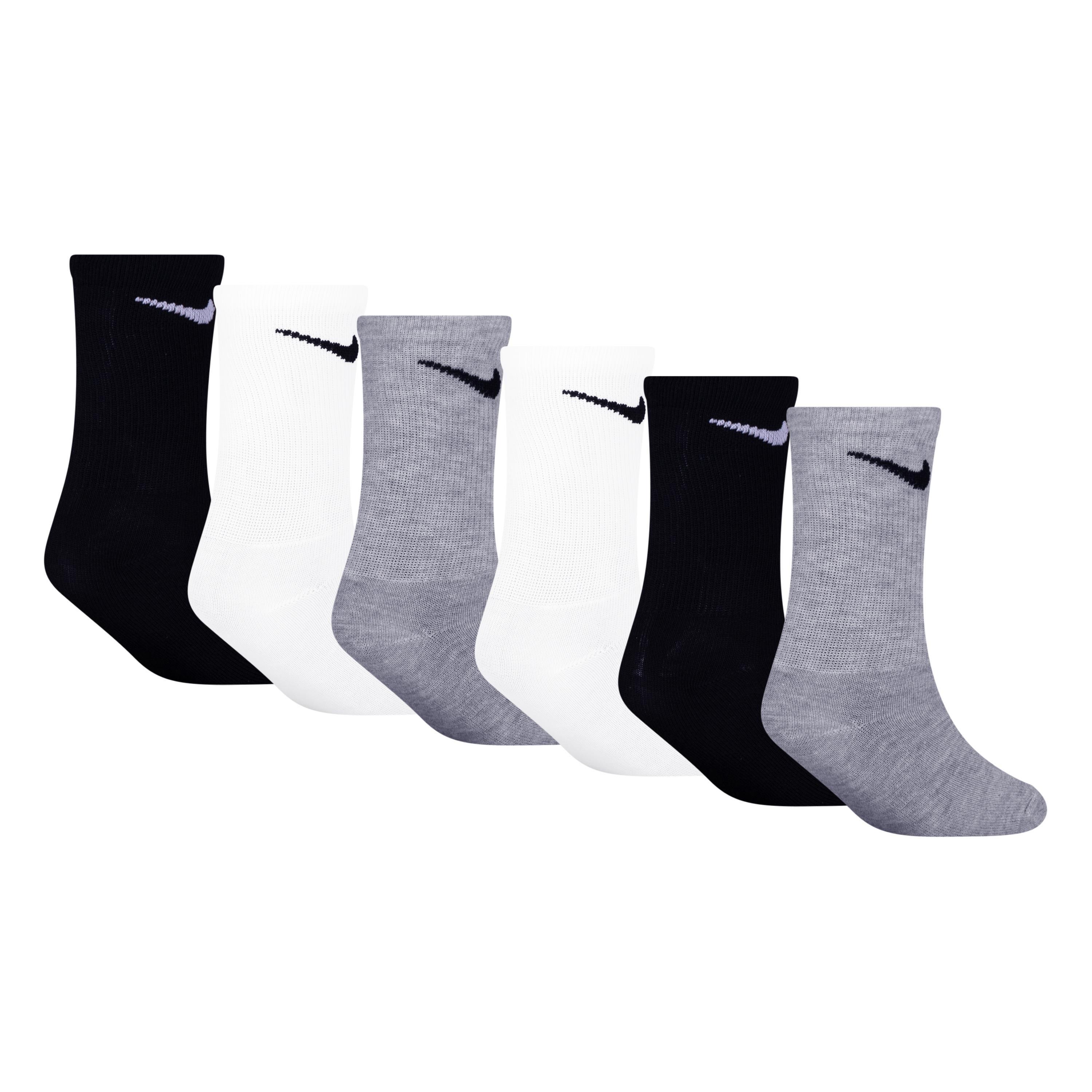 Mixed - Nike - 6 Pack of Crew Socks Childrens - 10