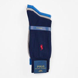 Ralph Lauren 3 Pack Cotton Socks