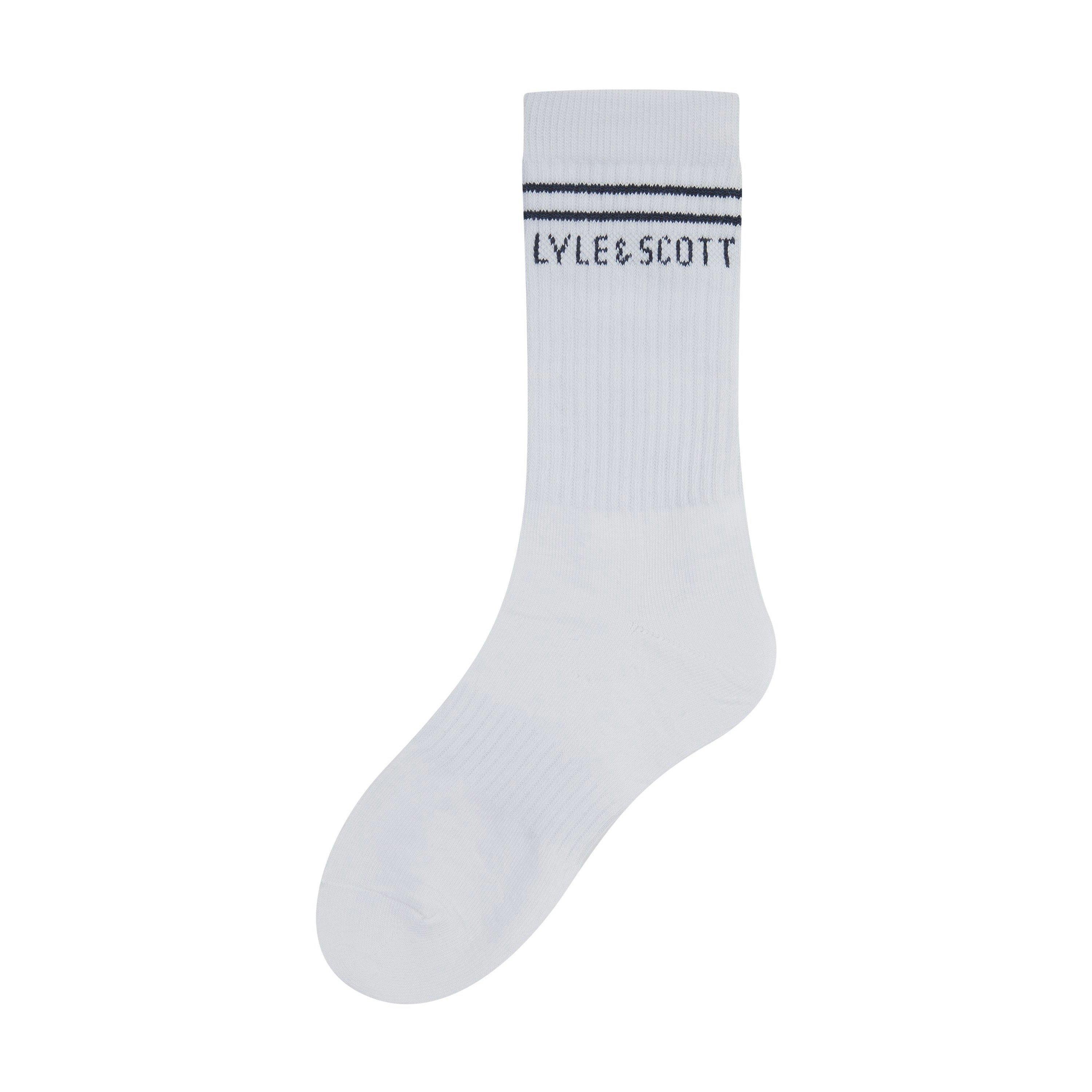White/Peacoat - Lyle and Scott - Lyle Venus 6 Pk Crw Jn64 - 2