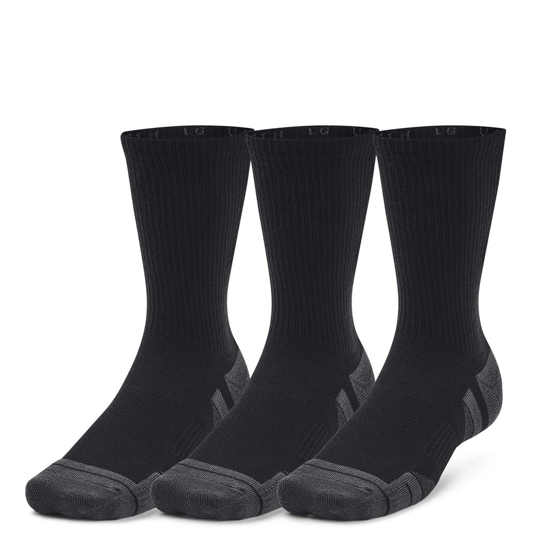 Black - Under Armour - UA Performance Tech 3-Pack Crew Socks Unisex - 1