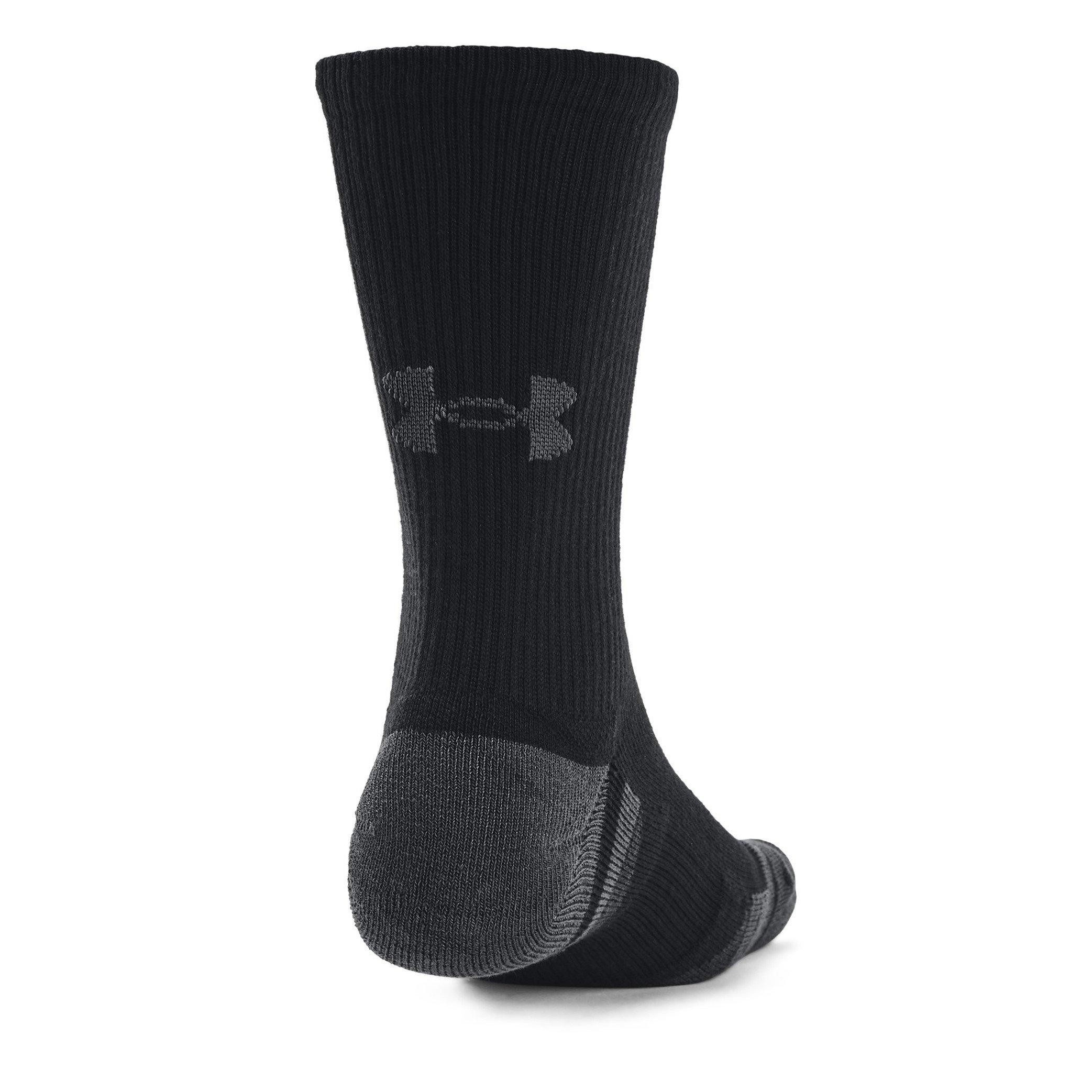 Negro - Under Armour - Armour UA Performance Tech 3-Pack Crew Socks Unisex - 3